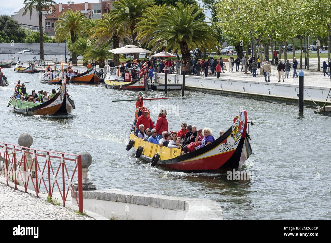 Die Stadt Aveiro und ihr Kanal | La ville d'Aveiro et ses Canaux Stockfoto