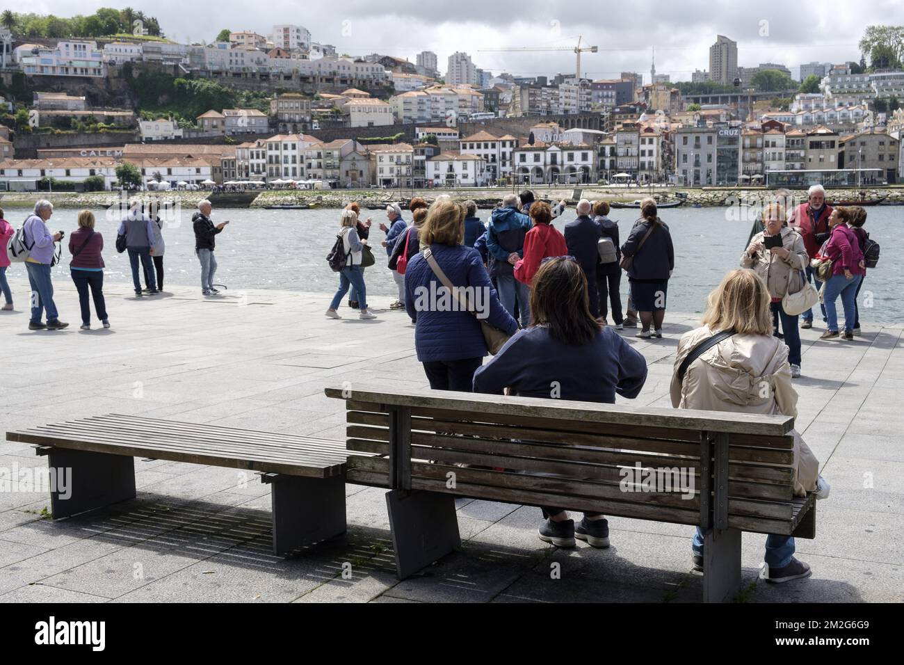 Touristengruppe in einer Pauschalreise | Voyage organisieren Sie die Groupes de Touristes 17/06/2018 Stockfoto