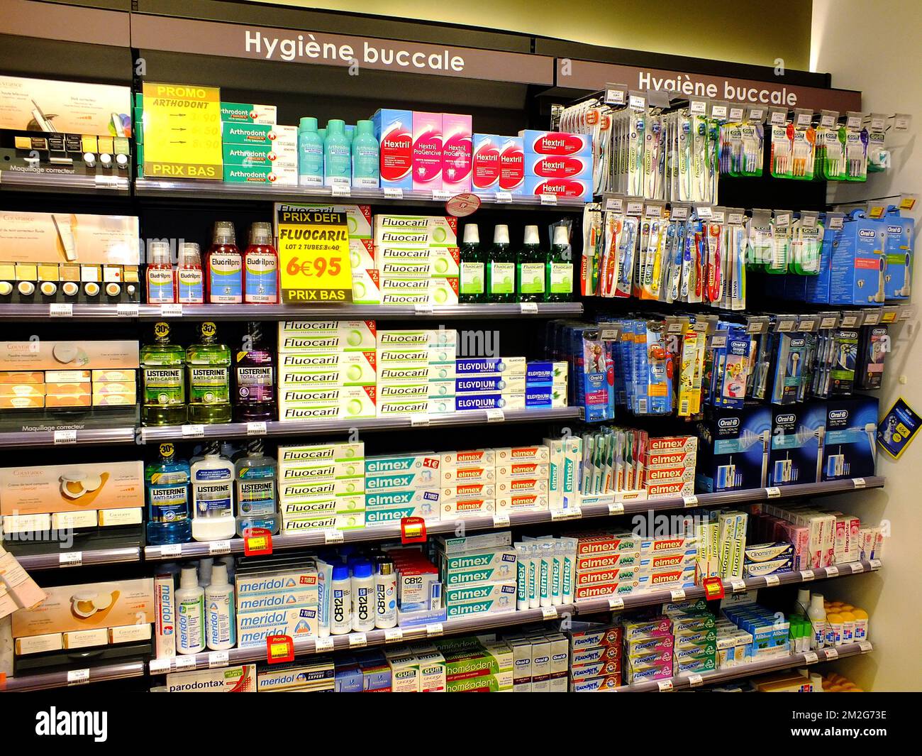 Pharmazie | Pharmacie rayon santé et hygyène 23/06/2018 Stockfoto