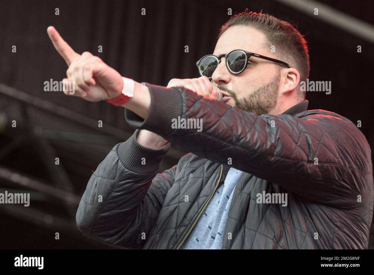 Les rappeurs de La Smala en concert au Parc du cinquantenaire pour les Fetes de la Musique 24/06/2018 Stockfoto