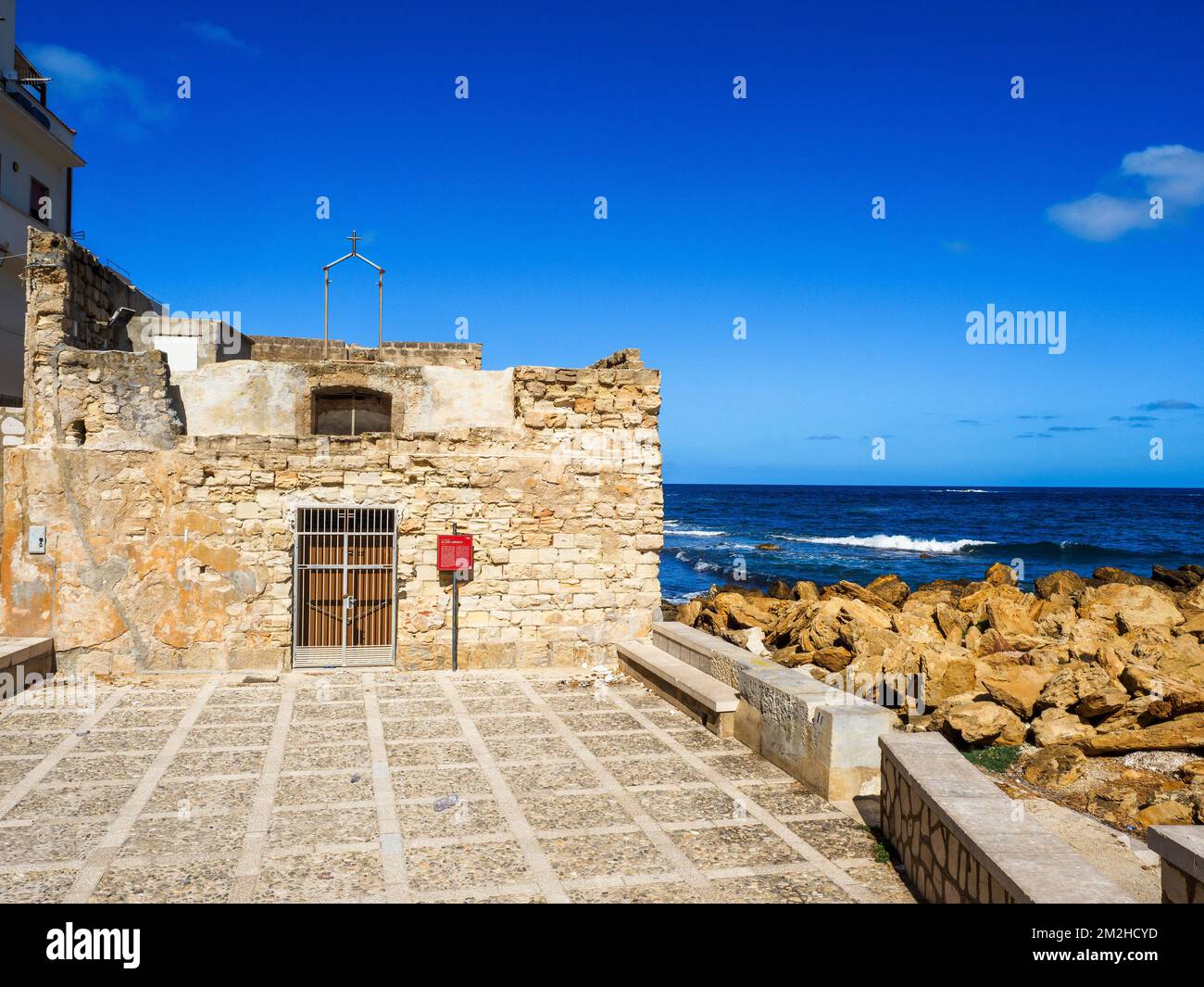 San Liberale church (XVII century) in Trapani - Sicily, Italy Stockfoto