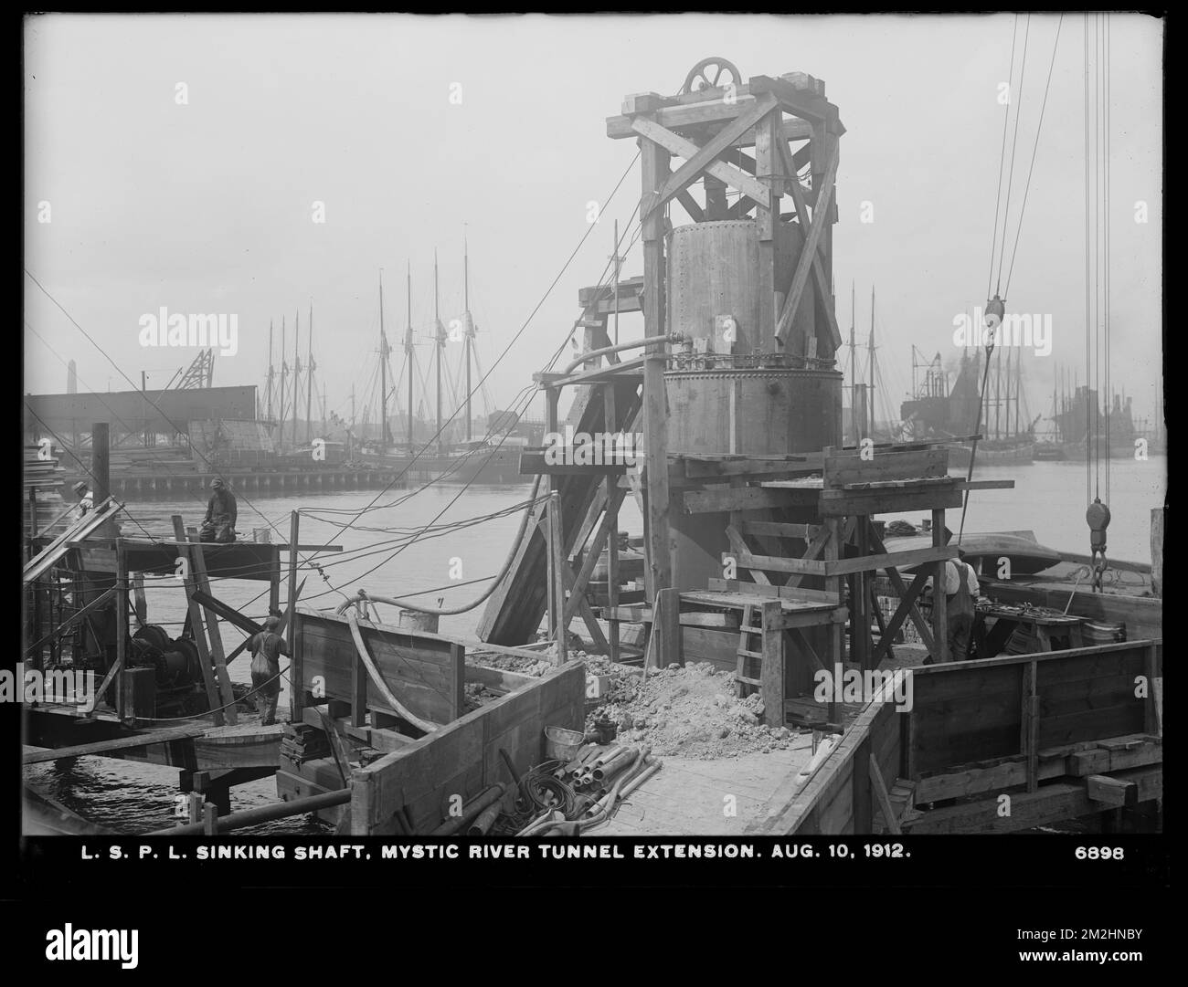 Distribution Department, Low Service Pipe Lines, Mystic River tunnel