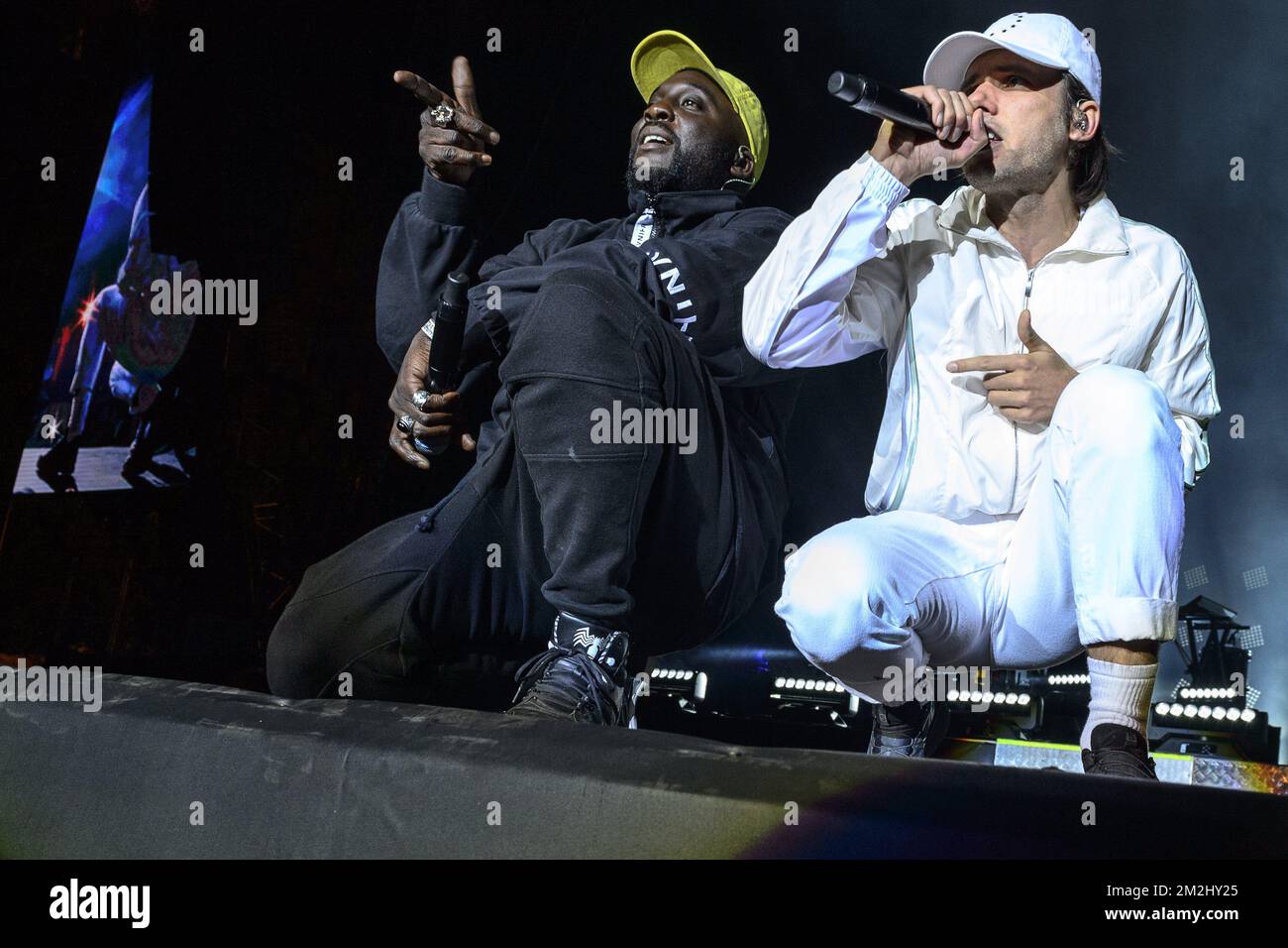 Orelsan tritt live im BSF | Le rappeur francais Orelsan en Concert au BSF 16/08/2018 auf Stockfoto