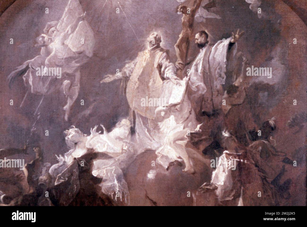 Allegorie des Jesuitenordens, Gemälde des österreichisch-deutschen Künstlers Franz Anton Maulbertsch, 1960er Stockfoto