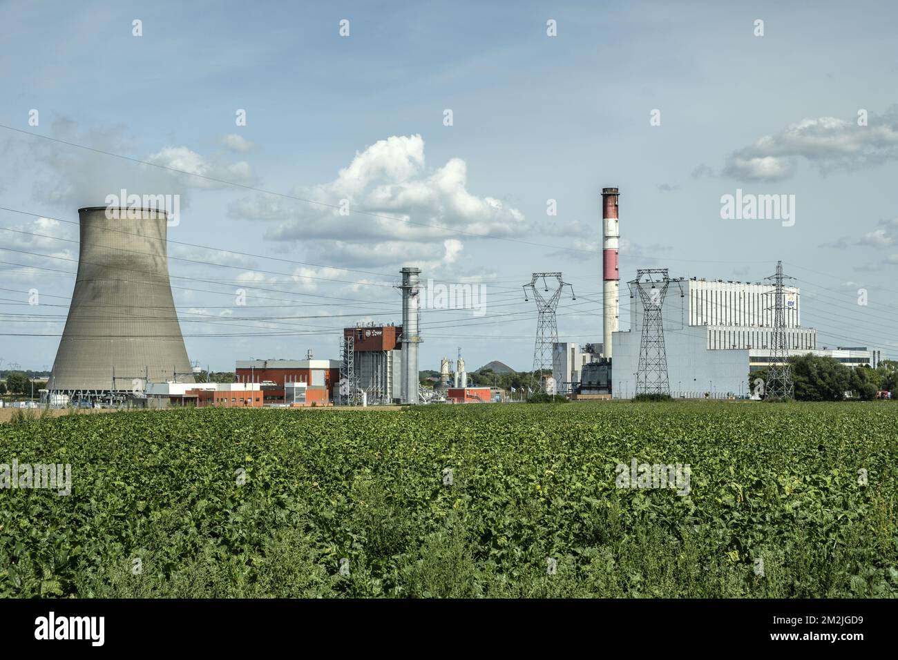 Centrale thermique de Bouchain fonctionne avec unbrennbare Gazeux | das Kraftwerk Bouchain arbeitete mit gasbasiertem Brennstoff 01/09/2018 Stockfoto