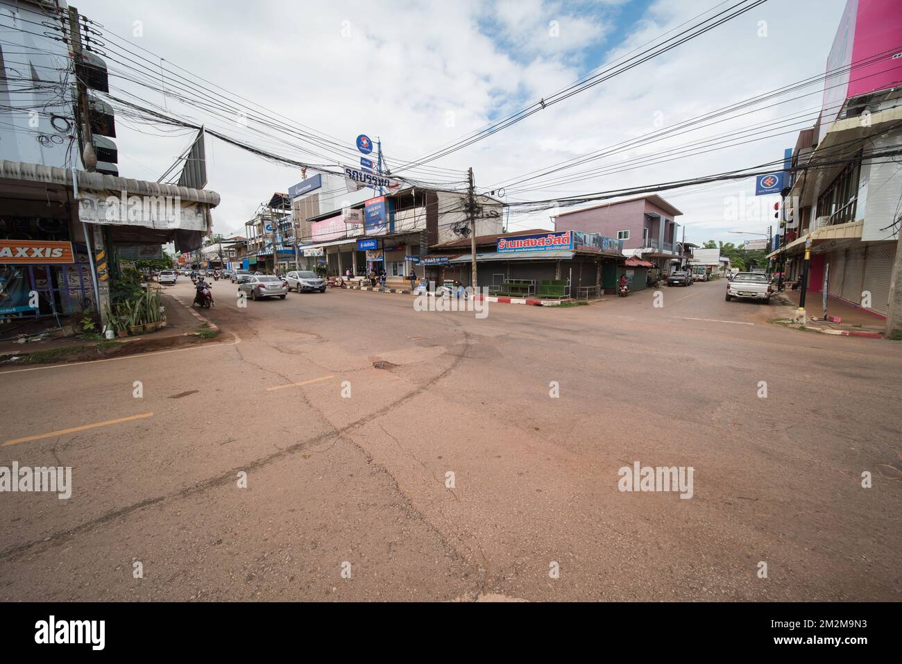 Ban Dung, Udon Thani, Thailand, 18. august 2022. Ban Dung ist eine kleine  Stadt in isaan thailand. Hier sind einige Blicke auf die Straen  Stockfotografie - Alamy