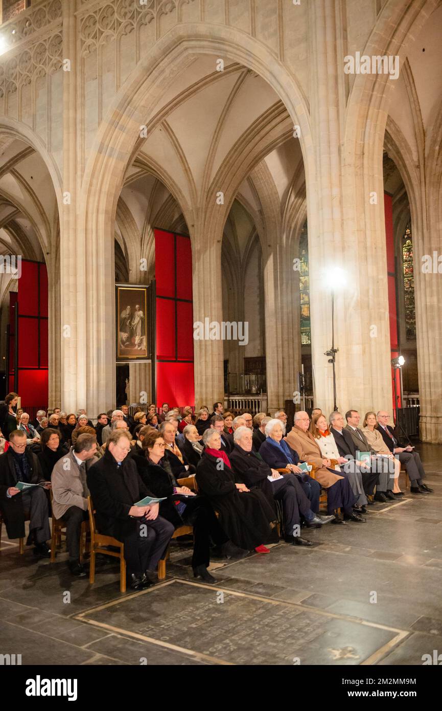 König Albert II. Von Belgien und Königin Paola von Belgien nehmen am Freitag, den 30. November 2018 in Antwerpen an einem Galakonzert der Stiftung Königin Paola (Fondation reine Paola - Stichting Koningin Paola) Teil. BELGA FOTO JONAS ROOSENS Stockfoto