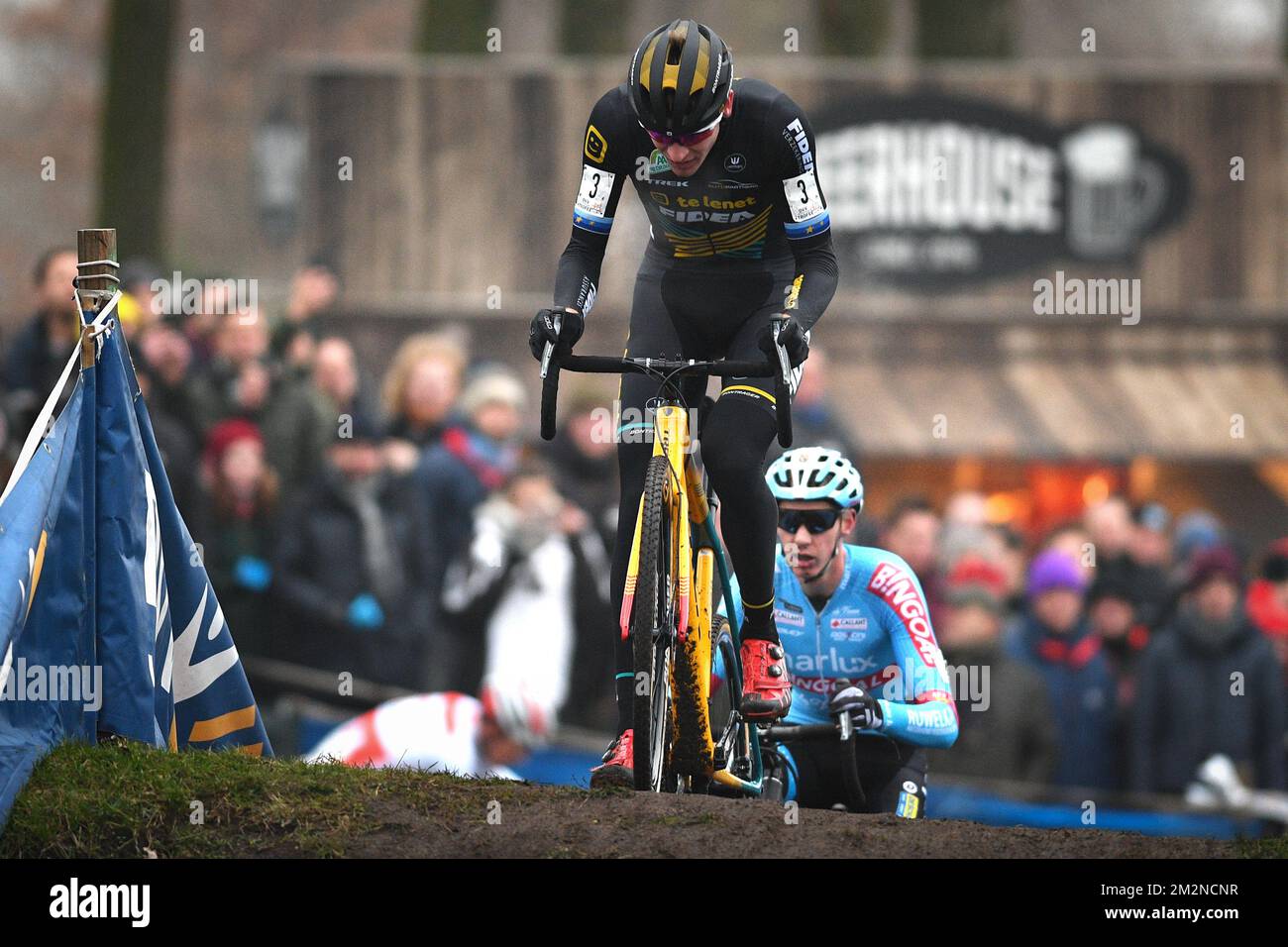 Belgischer Toon Aerts in Aktion während des Männerelitenrennen des