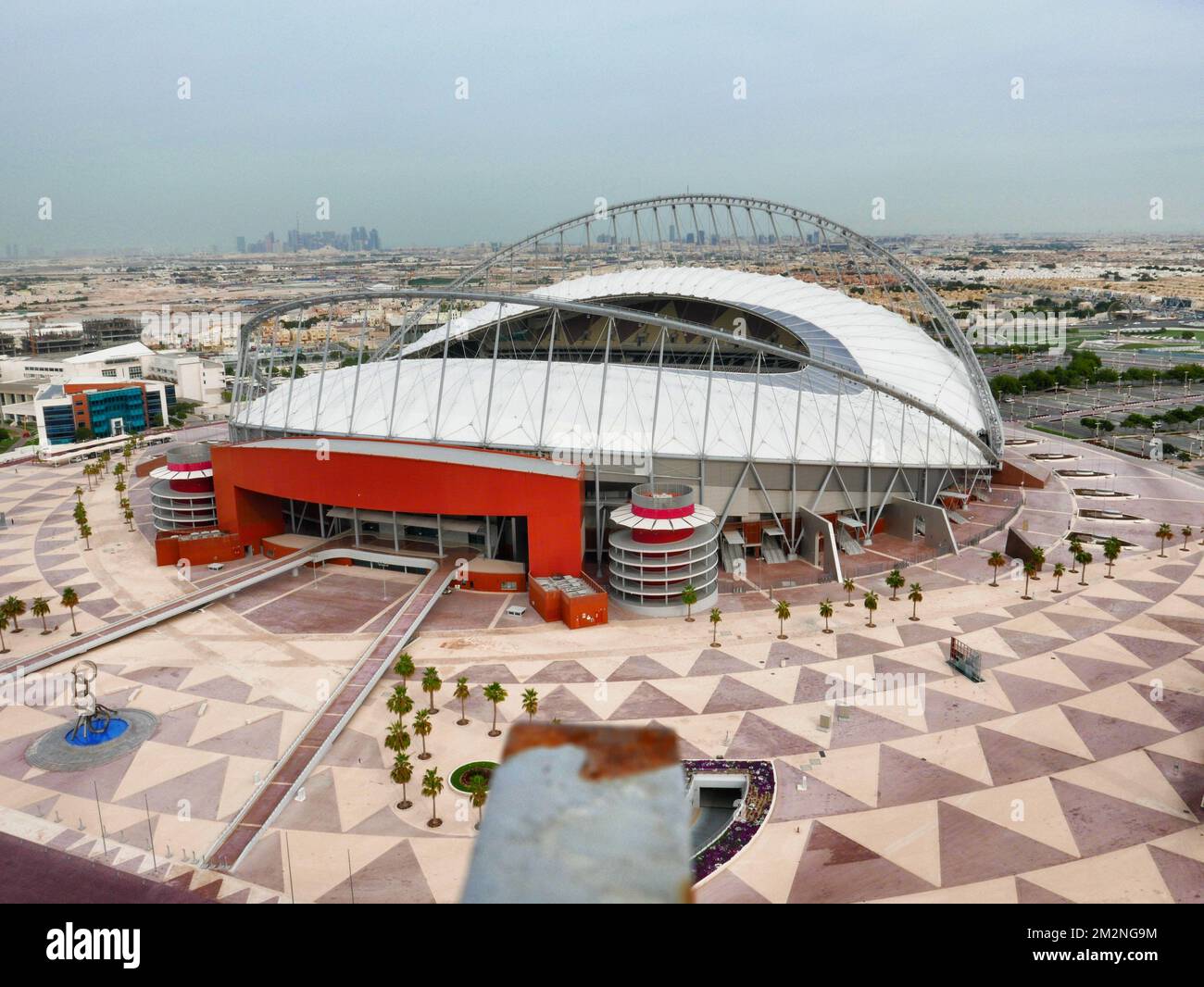 Die Abbildung zeigt das katarische Nationalstadion vor dem zweiten Tag des Wintertrainingslagers des belgischen Fußballteams Club Brügge in Katar, Montag, den 07. Januar 2019. BELGA FOTO BRUNO FAHY Stockfoto