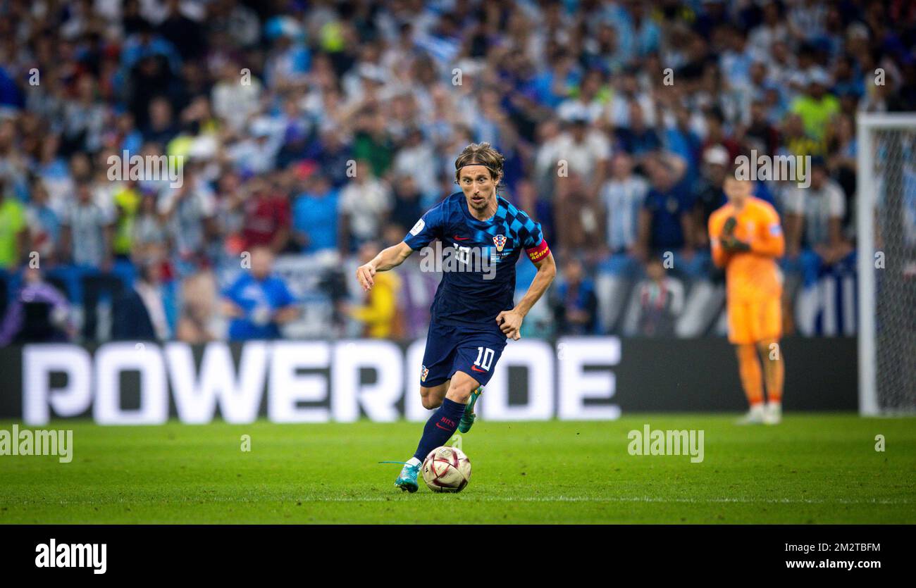 Doha, Katar. 13.. Dezember 2022. Lionel Messi (Arg) Argentinien - Kroatien Argentinien - Kroatien Weltmeisterschaft 2022 in Katar 13.12.2022 Kredit: Moritz Muller/ Stockfoto