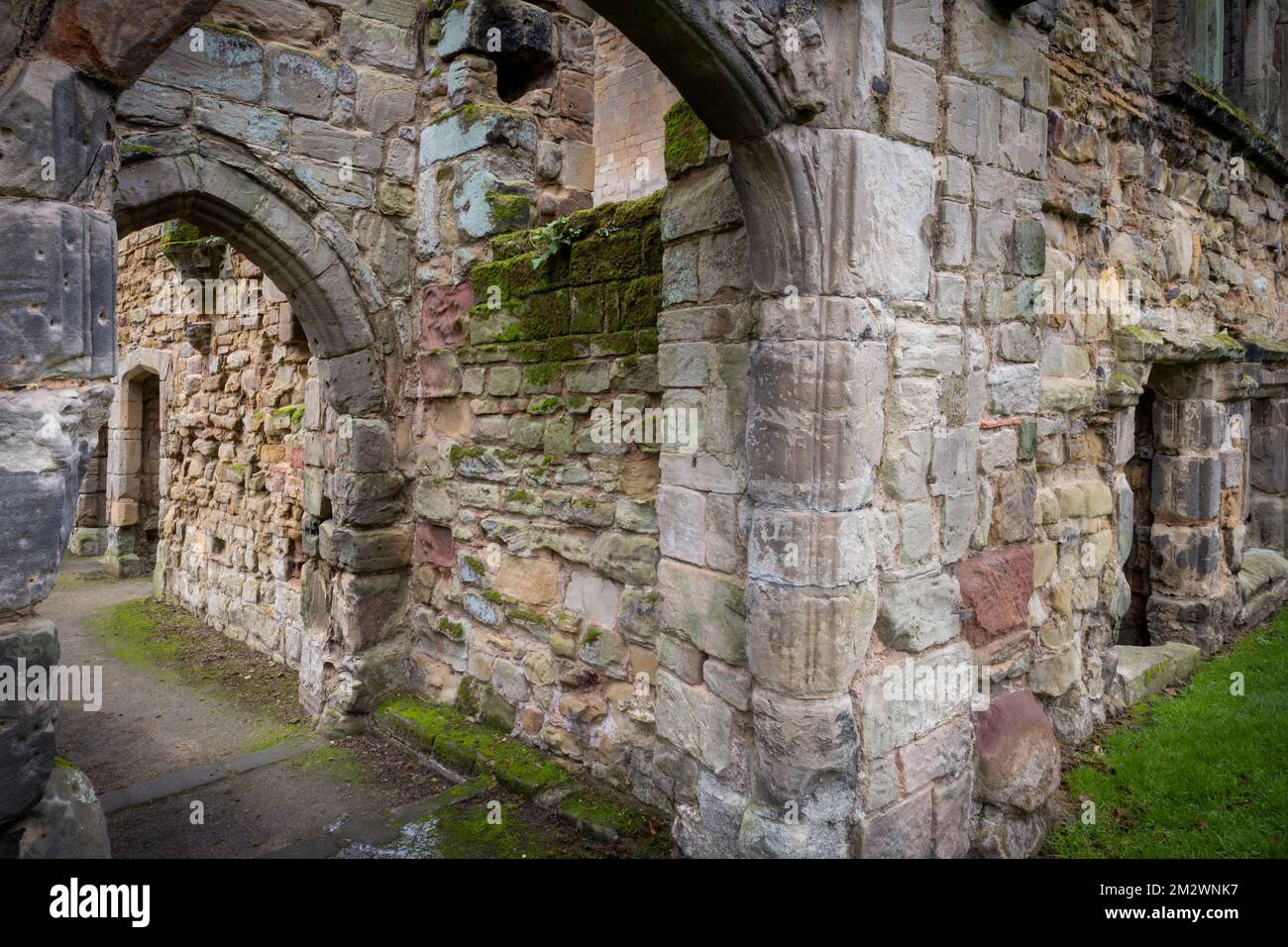 Ashby Castle Ruinen Stockfoto