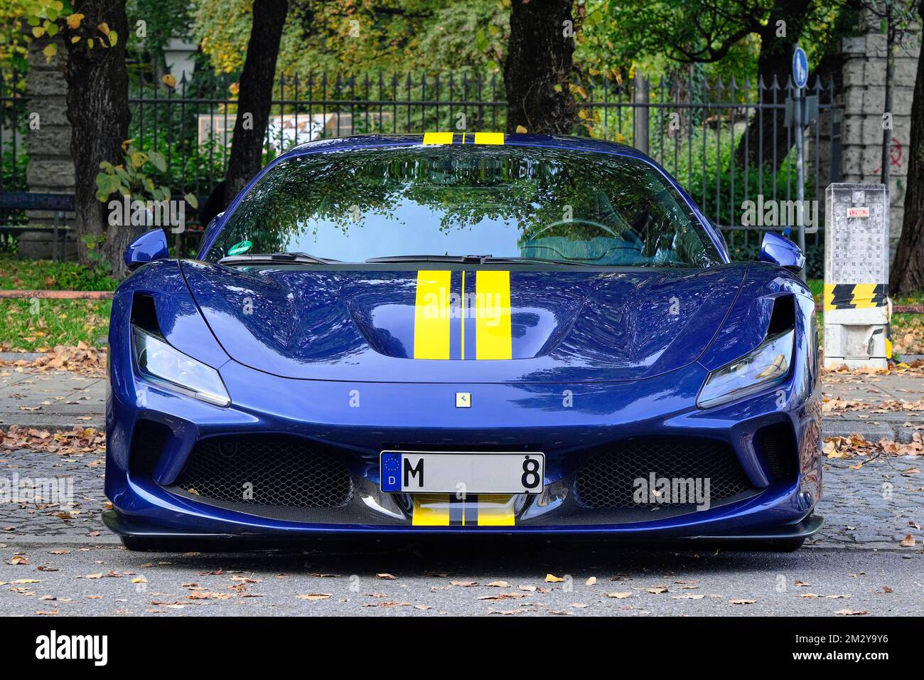 Ferrari 488 Pista von vorne, München, Bayern, Deutschland Stockfoto