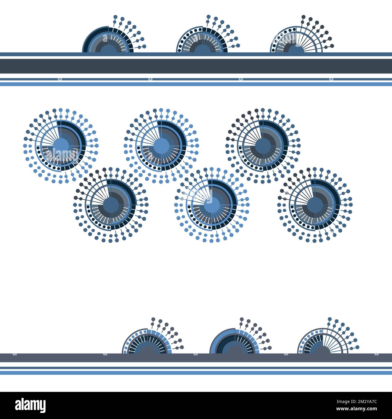 Modernes, nahtloses geometrisches Muster. Digital gezeichnete Darstellung. Kann als Textildesign für andere Stoffe, Tapeten, Karten, Einladungen oder Dekorationen verwendet werden Stock Vektor