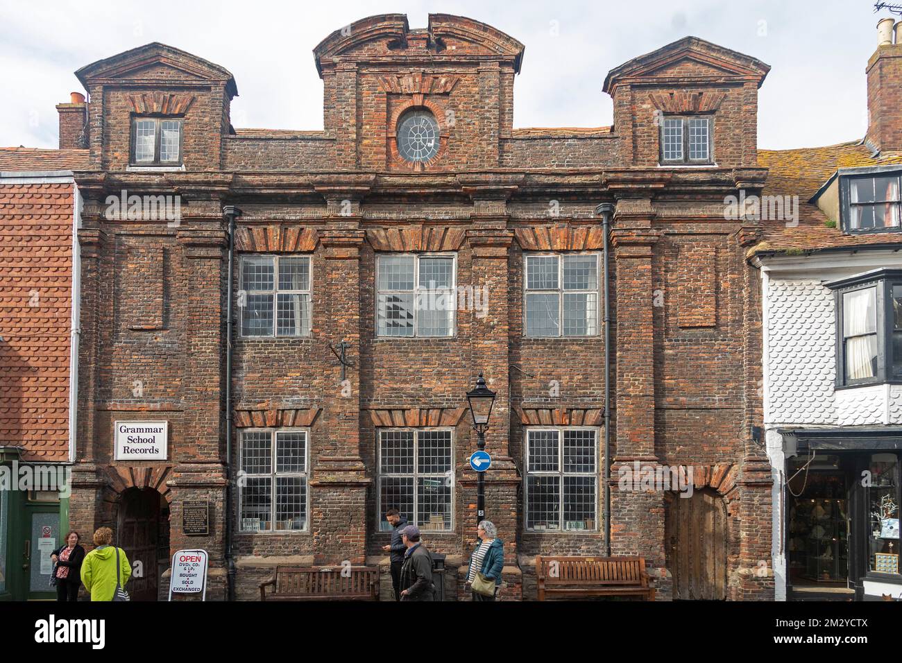 Old Grammar School, High Street, Rye, East Sussex, England, Vereinigtes Königreich Stockfoto