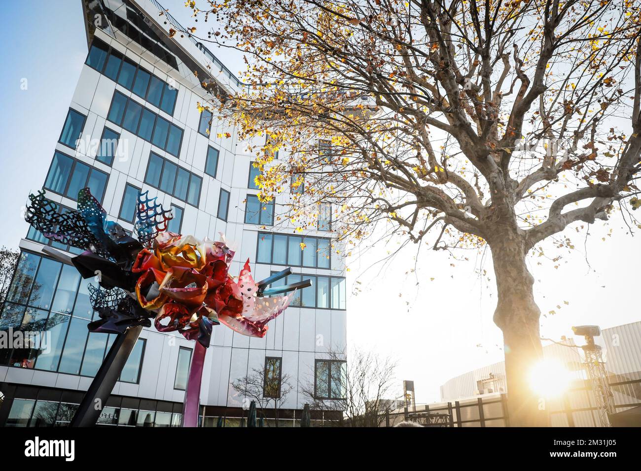 Das Bild zeigt die Skulptur „der schöne Träumer“ des belgischen Künstlers Arne Quinze auf der Paris Expo Porte de Versailles, Mittwoch, den 20. November 2019. BELGA FOTO THOMAS PADILLA Stockfoto