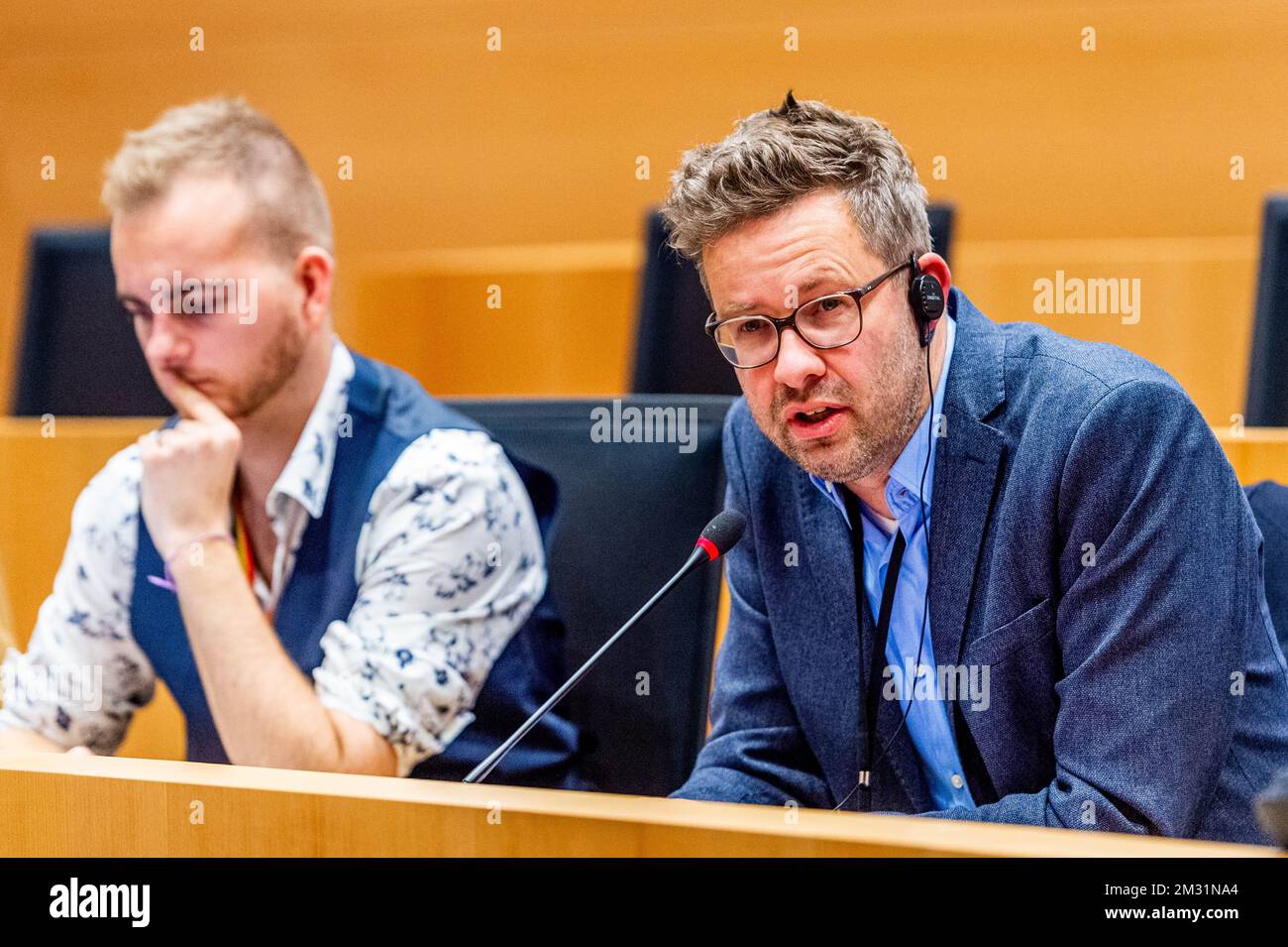 Gilles Vanden Burre von Ecolo wurde am Mittwoch, den 27. November 2019, bei einer Anhörung der klimakommission im bundestag in Brüssel fotografiert. BELGA FOTO JULIA M. KOSTENLOS Stockfoto