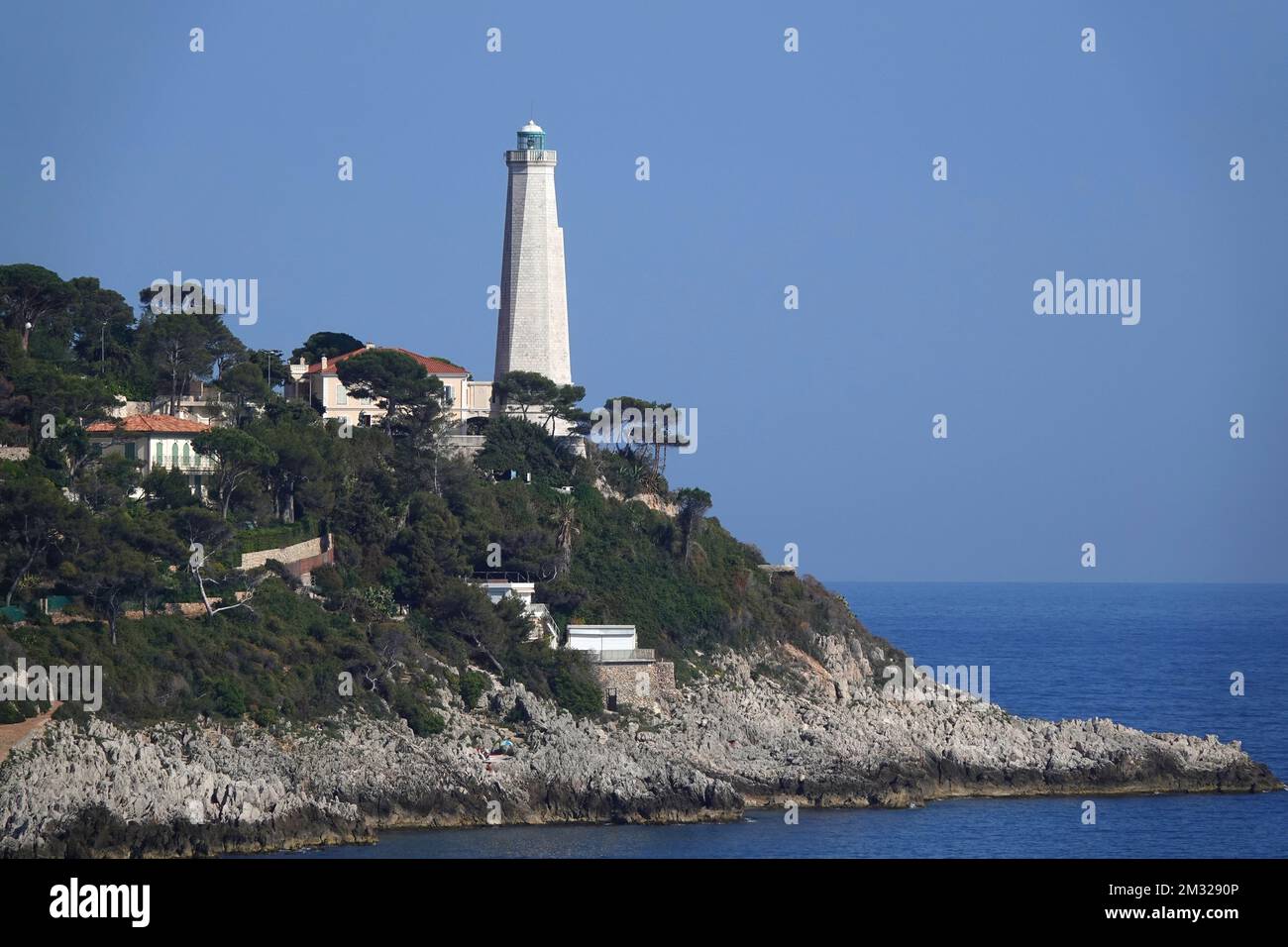 Cap ferrat Leuchtturm Stockfoto