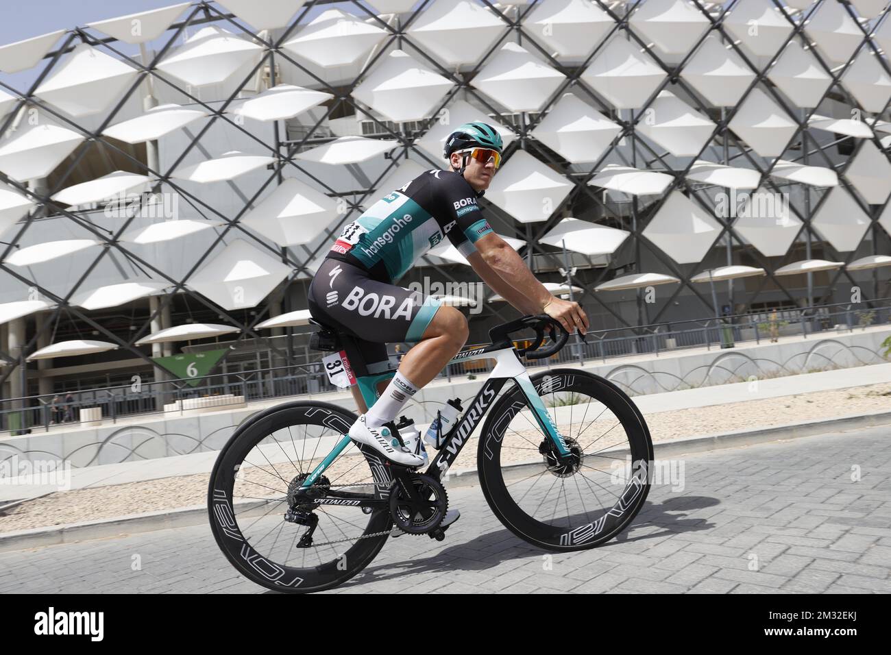 Stufe 5 der „VAE Tour“ 2020 Radrennen von Al Ain nach Jebel Hafeet (162 km), Vereinigte Arabische Emirate, Donnerstag, 27. Februar 2020. Die diesjährige Ausgabe findet vom 23. Februar bis zum 29. Februar statt. BELGA FOTO YUZURU SUNADA FRANCE RAUS Stockfoto