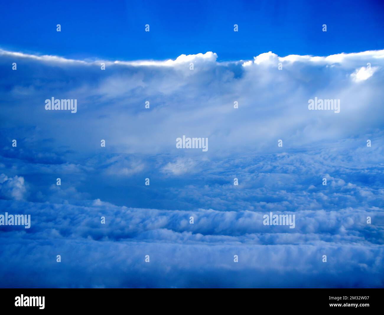 Eyewall of Hurricane Katrina as it was making landfall on the Louisiana coast on August 29, 2005. (USA). Stockfoto