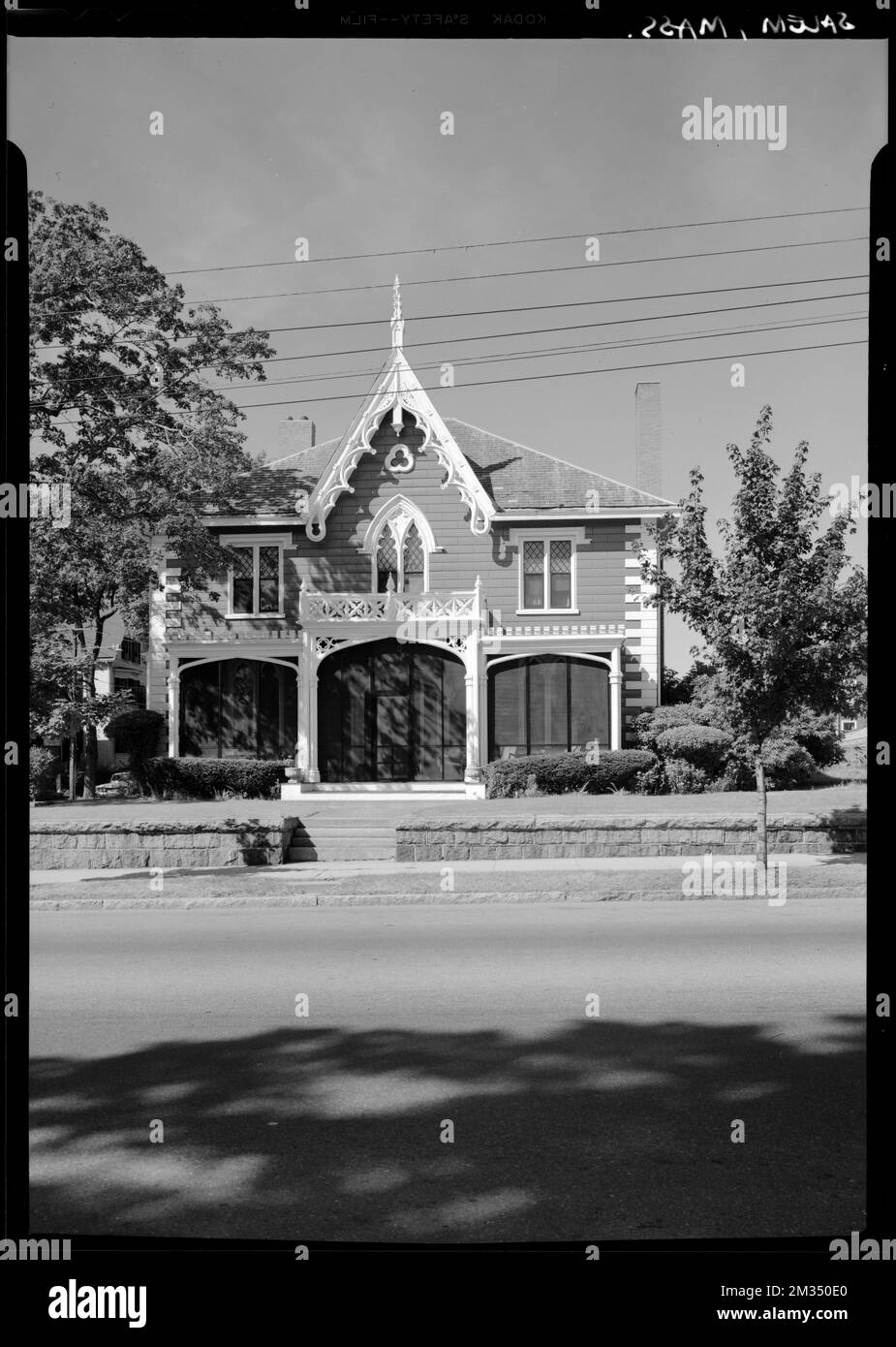 Gothic House Lafayette Street, Salem, Mass. , Wohnungen. Samuel Chamberlain Fotosammlung Negatives Stockfoto