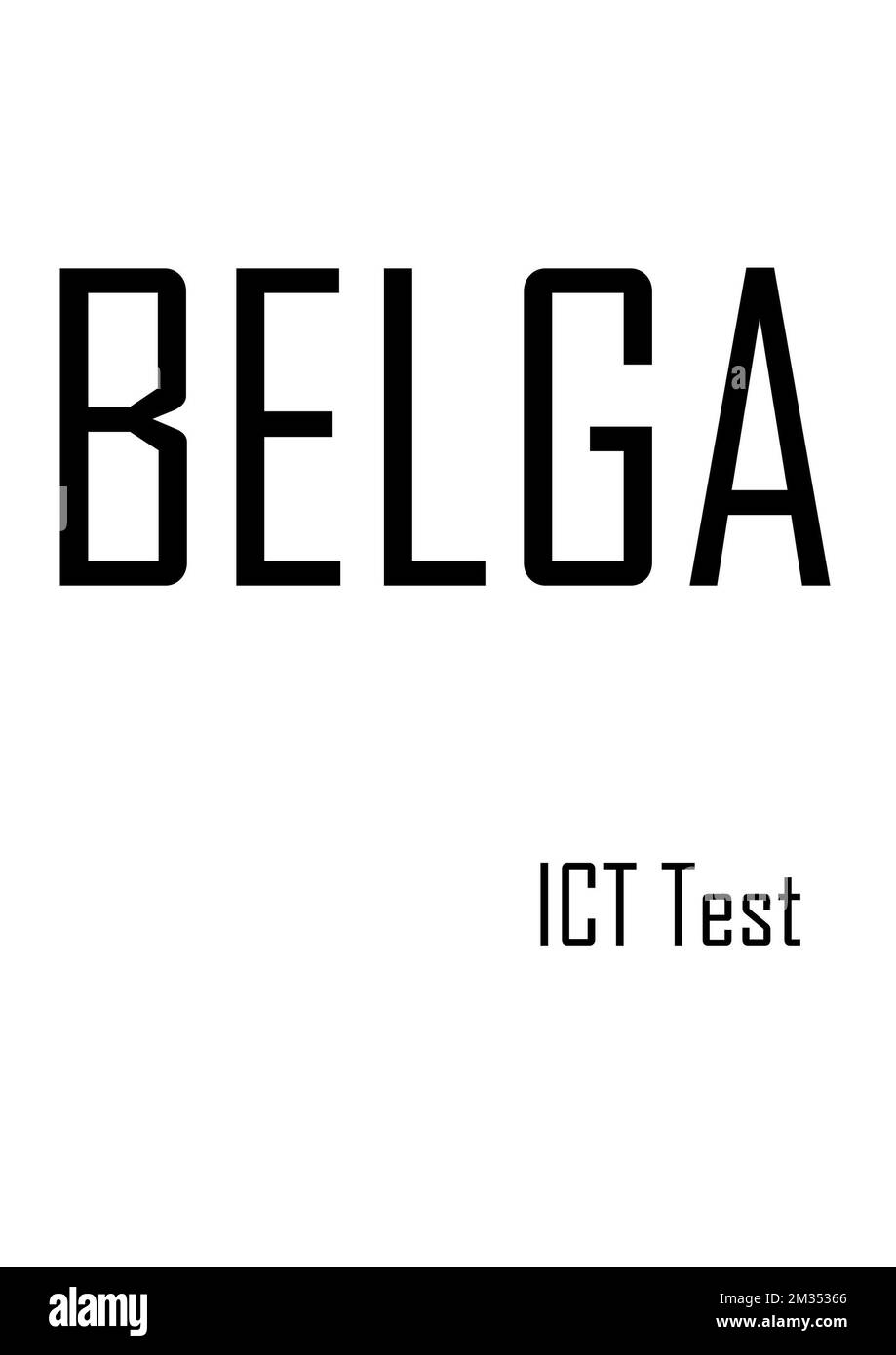 BELGA-FOTOTEST - bitte ignorieren - Test Stockfoto