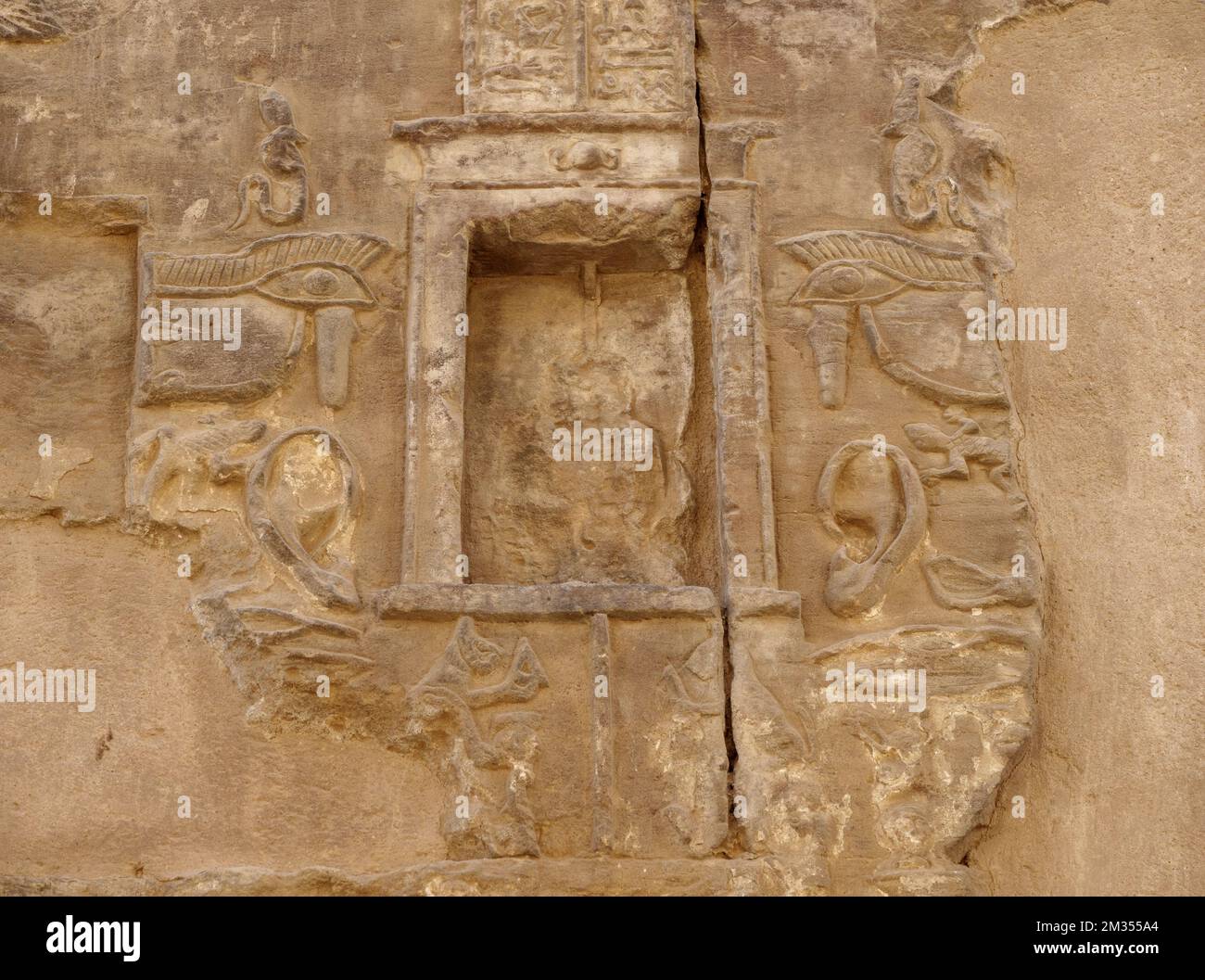 Der Tempel von Haroeris und Sobek in Kom Ombo im Niltal, Oberägypten Stockfoto