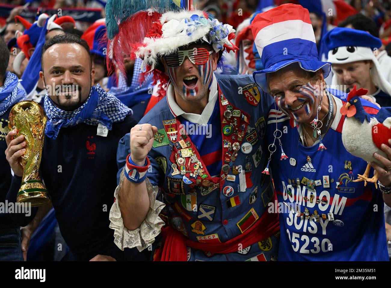 DOHA (KATAR), 12/14/2022 - WELTMEISTERSCHAFT/FRANKREICH gegen MAROKKO - Spiel zwischen den Teams Frankreichs gegen Marokko, Halbfinale der Katar-Weltmeisterschaft 2022/FIFA, im Al Bayt Stadium, in Doha, diesen Mittwoch - Messe (14). Foto: Alexandre Brum/AG. Rahmen 31119 (Alexandre Brum/AG. Enquadrar/SPP) Kredit: SPP Sport Press Photo. Alamy Live News Stockfoto