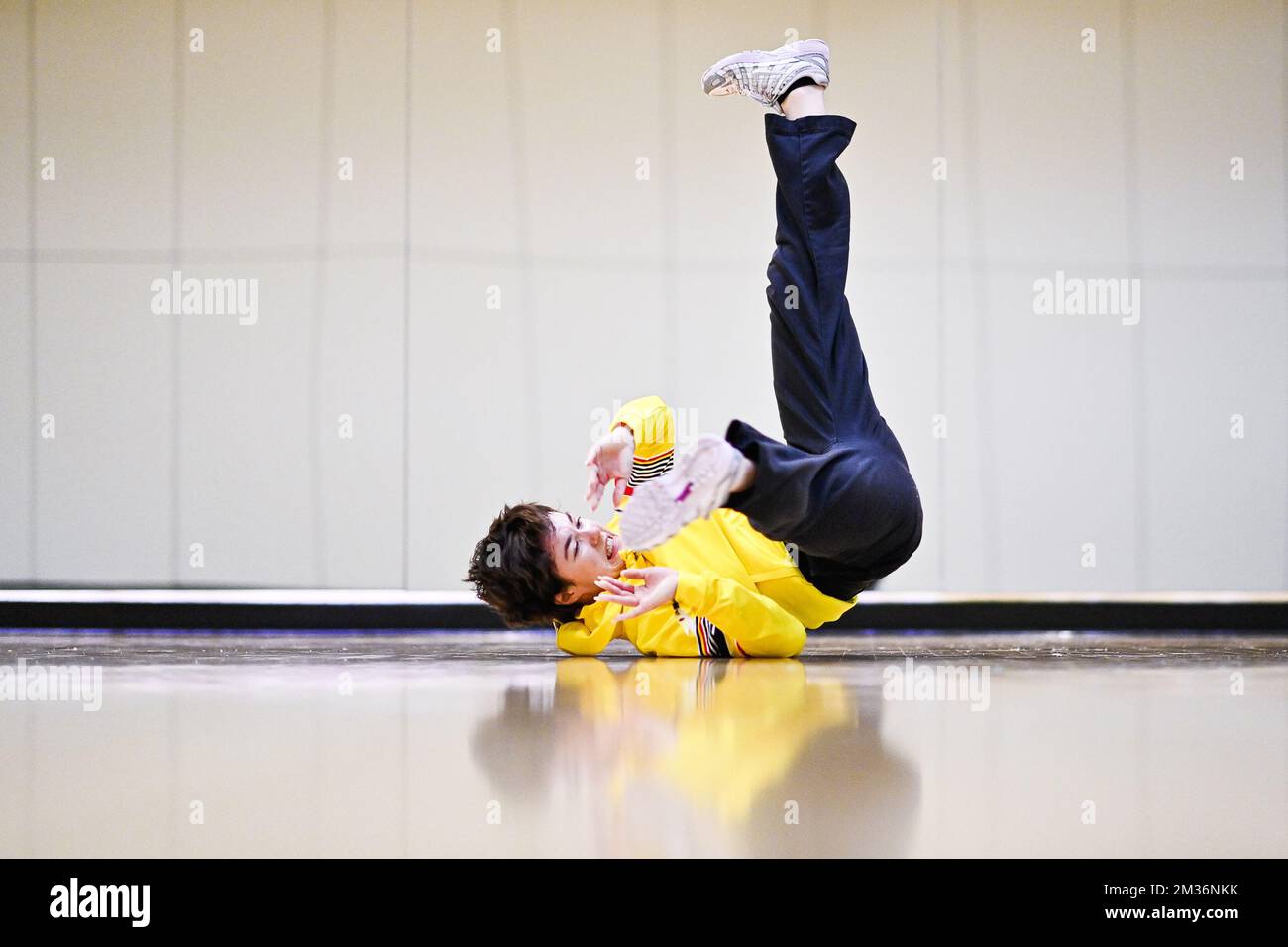 Tänzer Maxime MadMax Blieck in Aktion während eines Trainingscamps, das vom BOIC-COIB Belgischen Olympischen Komitee in Belek, Türkei, am Samstag, den 13. November 2021 organisiert wurde. BELGA FOTO LAURIE DIEFFEMBACQ Stockfoto