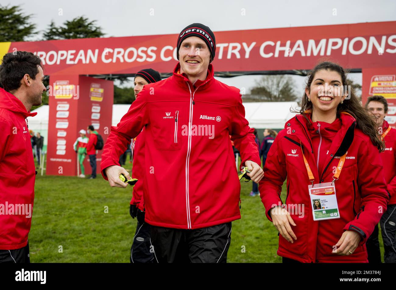 Nikolai Sake wurde während eines Trainings vor dem Cross Country Running der Europameisterschaft in Dublin, Irland, am Samstag, den 11. Dezember 2021 gezeigt. BELGA FOTO JASPER JACOBS Stockfoto