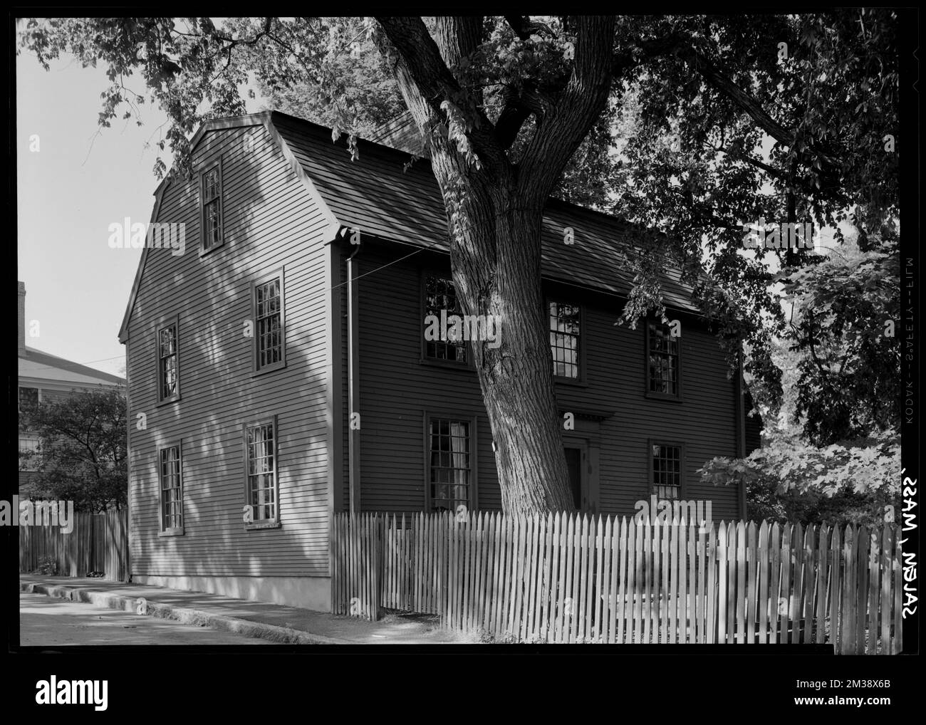 Hawthorne Geburtsort, Geburtsorte, Wohnungen, Hawthorne, Nathaniel, 1804-1864. Samuel Chamberlain Fotosammlung Negatives Stockfoto