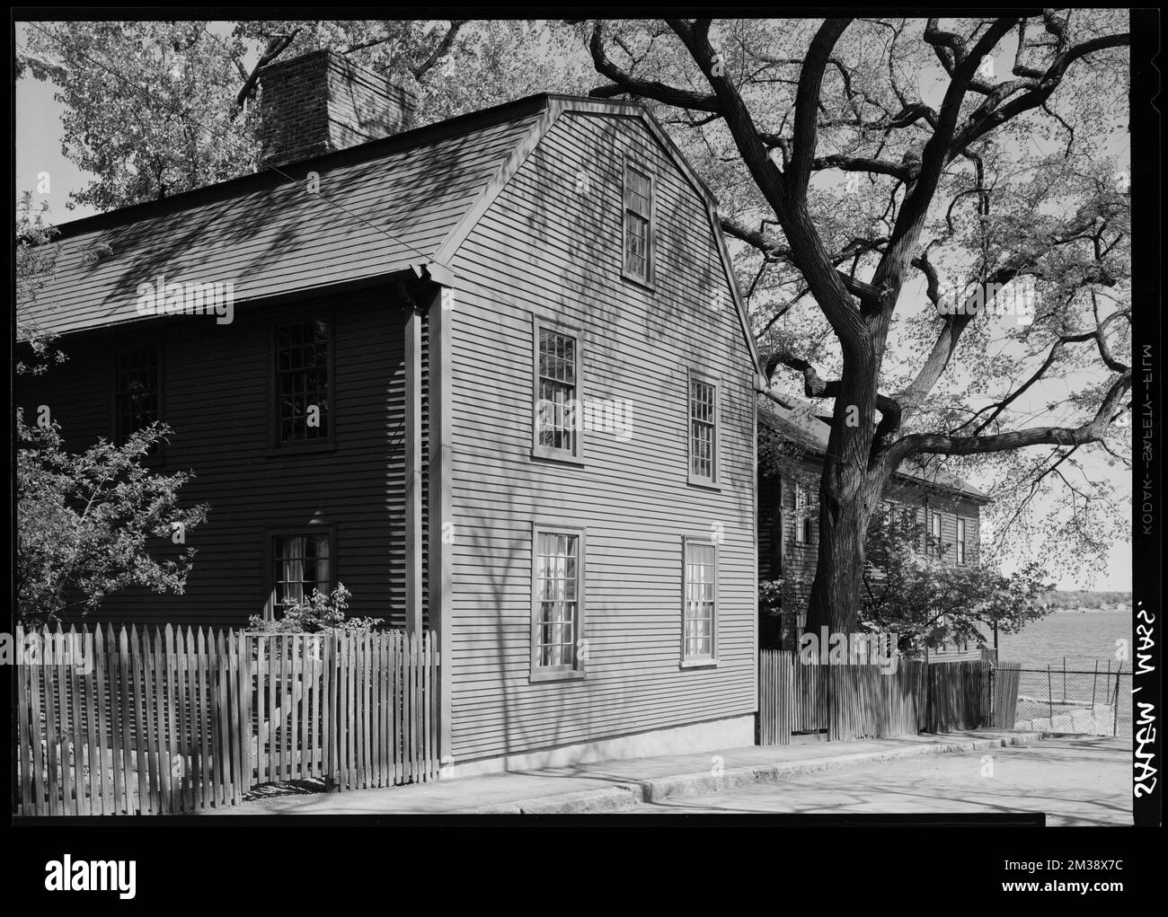 Hawthorne Geburtsort, Geburtsorte, Wohnungen, Hawthorne, Nathaniel, 1804-1864. Samuel Chamberlain Fotosammlung Negatives Stockfoto