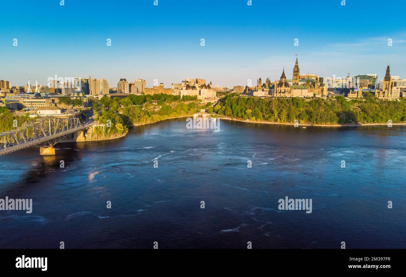 Ottawa, Luftaufnahme Stockfoto