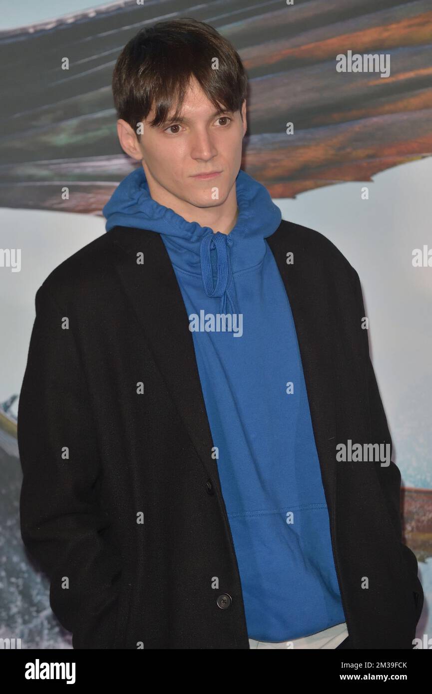 Samuele Barbetta besucht die italienische Premiere des Films „Avatar: The Water“ Rom, (Italien) 13.. Dezember 2022 Stockfoto