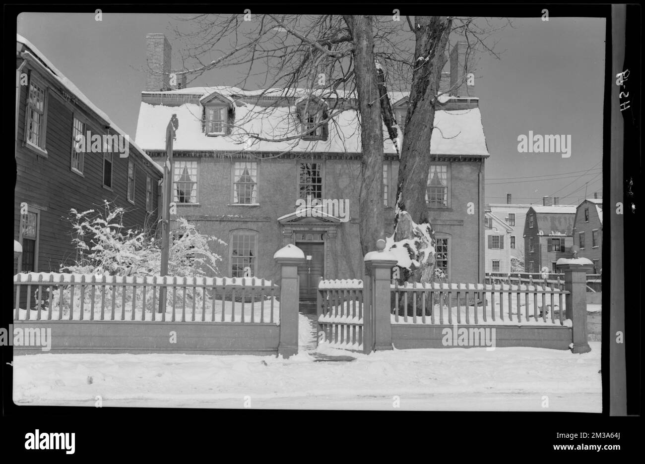 Historisches Salem, Abbildung 19, Wohnungen. Samuel Chamberlain Fotosammlung Negatives Stockfoto