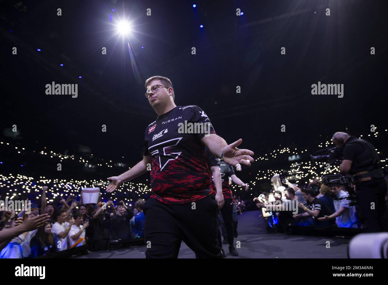 Finn „Karrigan“ Andersen aus Dänemark, dargestellt während des Finals der Weltmeisterschaft der Counter-Strike-Global Offensive, Computerspiel für den First-Person-Shooter, Sonntag, den 22. Mai 2022 in Antwerpen. BELGA FOTO KRISTOF VAN ACCOM Stockfoto