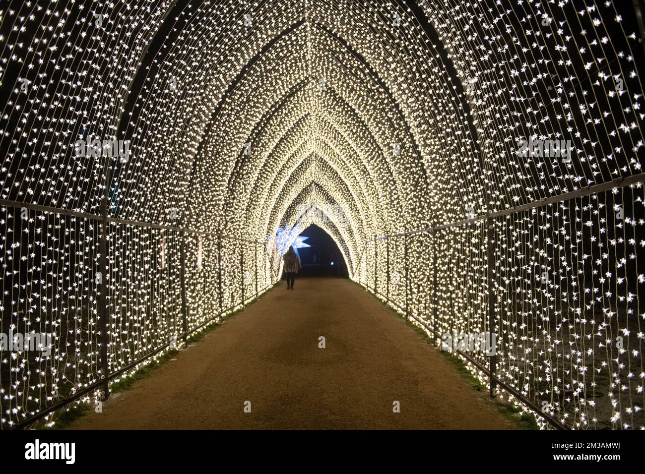 Blenheim Palace Light Trail, 13.. Dezember 2022 Stockfoto