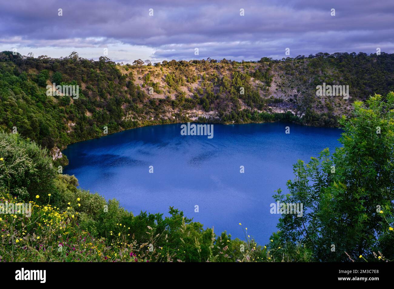 Der blaue See Stockfoto