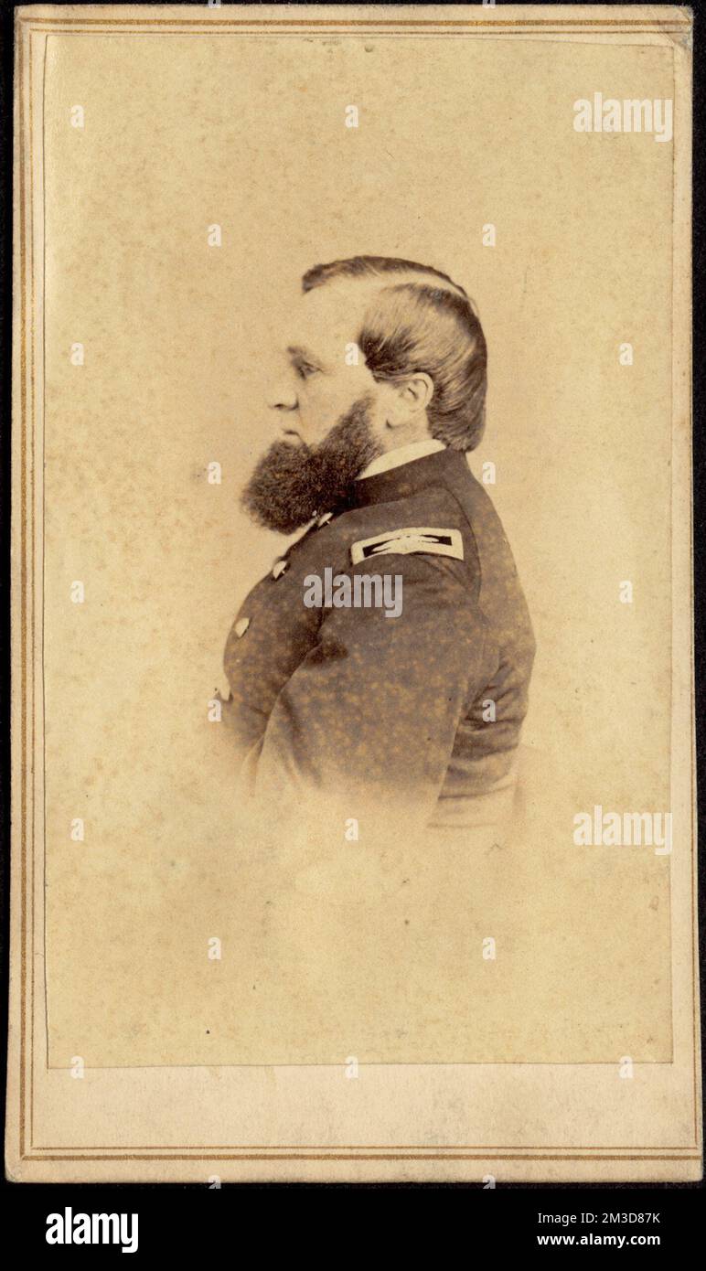 J. Henry Howland, Militäroffiziere, Howland, Henry J. Henry Jenkins, 1810-1897, Carte de Visite Collection Stockfoto