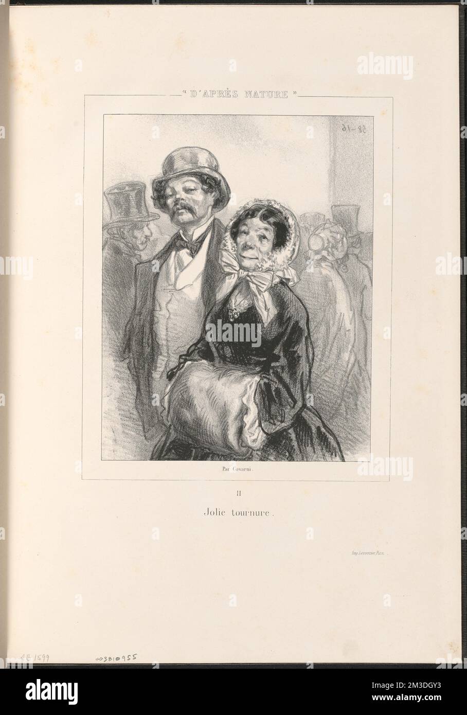 Jolie-Turnier. Paul Gavarni (1804-1866). Lithografien und andere Arbeiten Stockfoto
