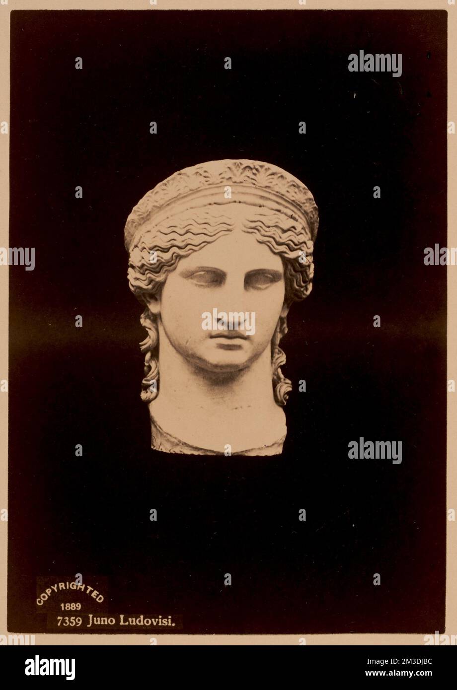 Juno Ludovisi, Antiquitäten, Skulpturen, Göttinnen, Juno-römische Gottheit. Nicholas Catsimpoolas Kollektion Stockfoto