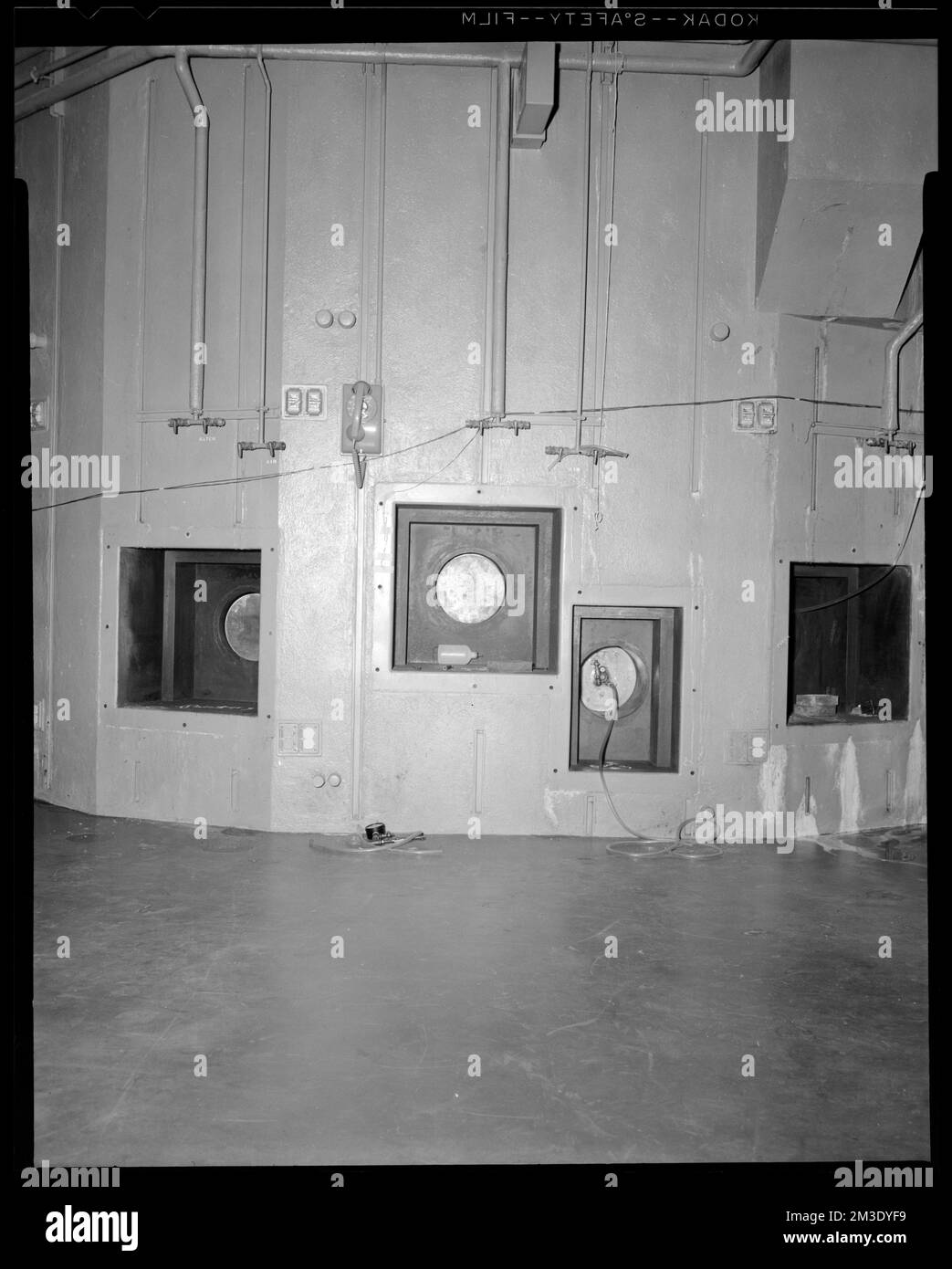 Leckage um Reaktor, Armories, Ordnance Industrie, Kernreaktoren, Watertown Arsenal Mass. Aufzeichnungen der USA Armee Einsatzbereit Stockfoto