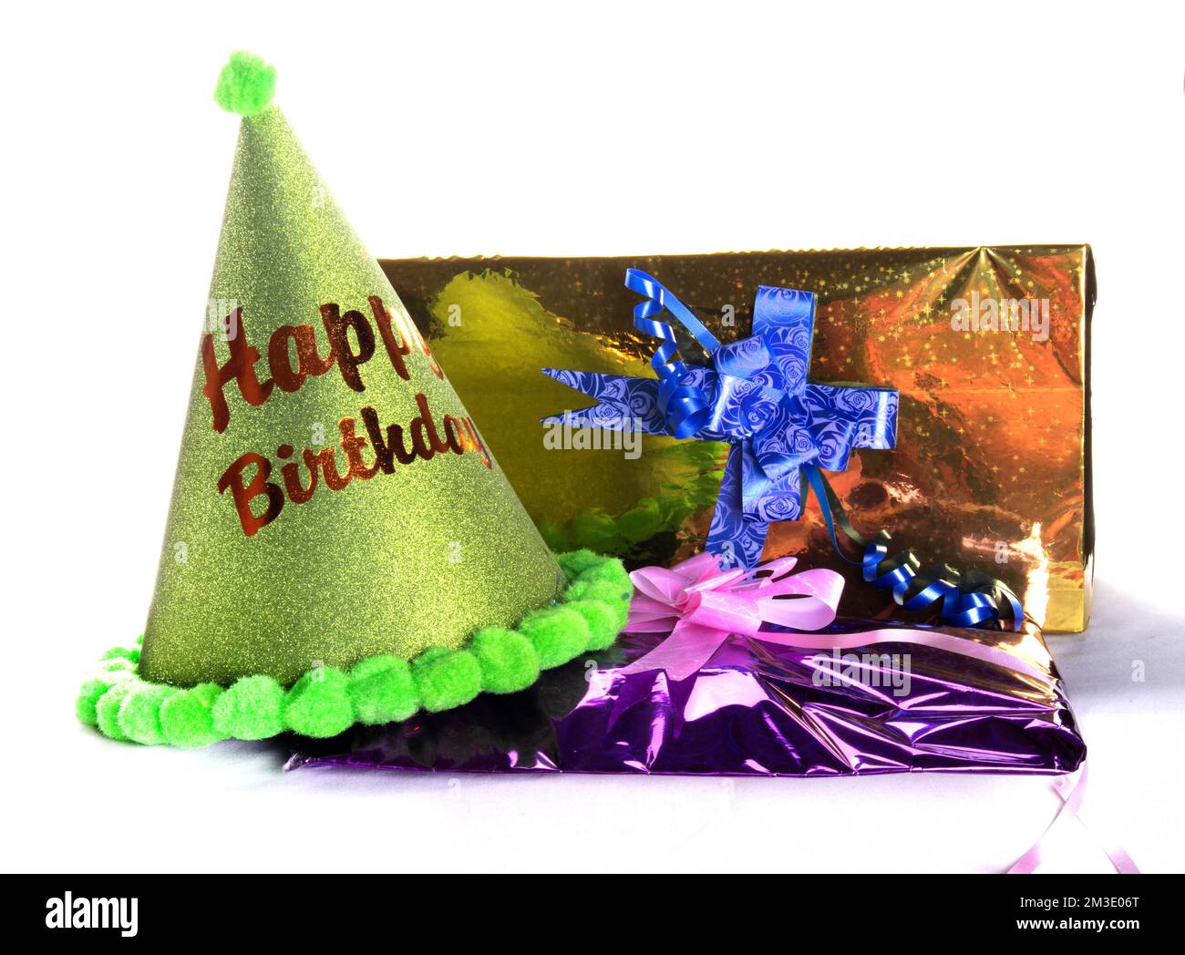 Partyzubehör für die Geburtstagsparty Stockfoto