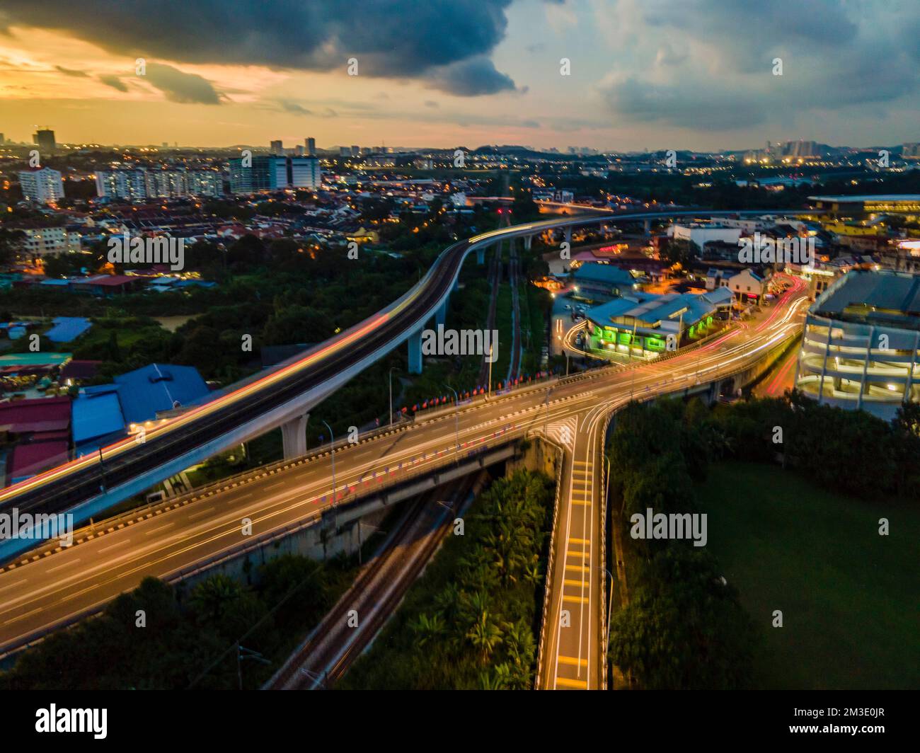 Malaysia MRT-Transportsystem Stockfoto