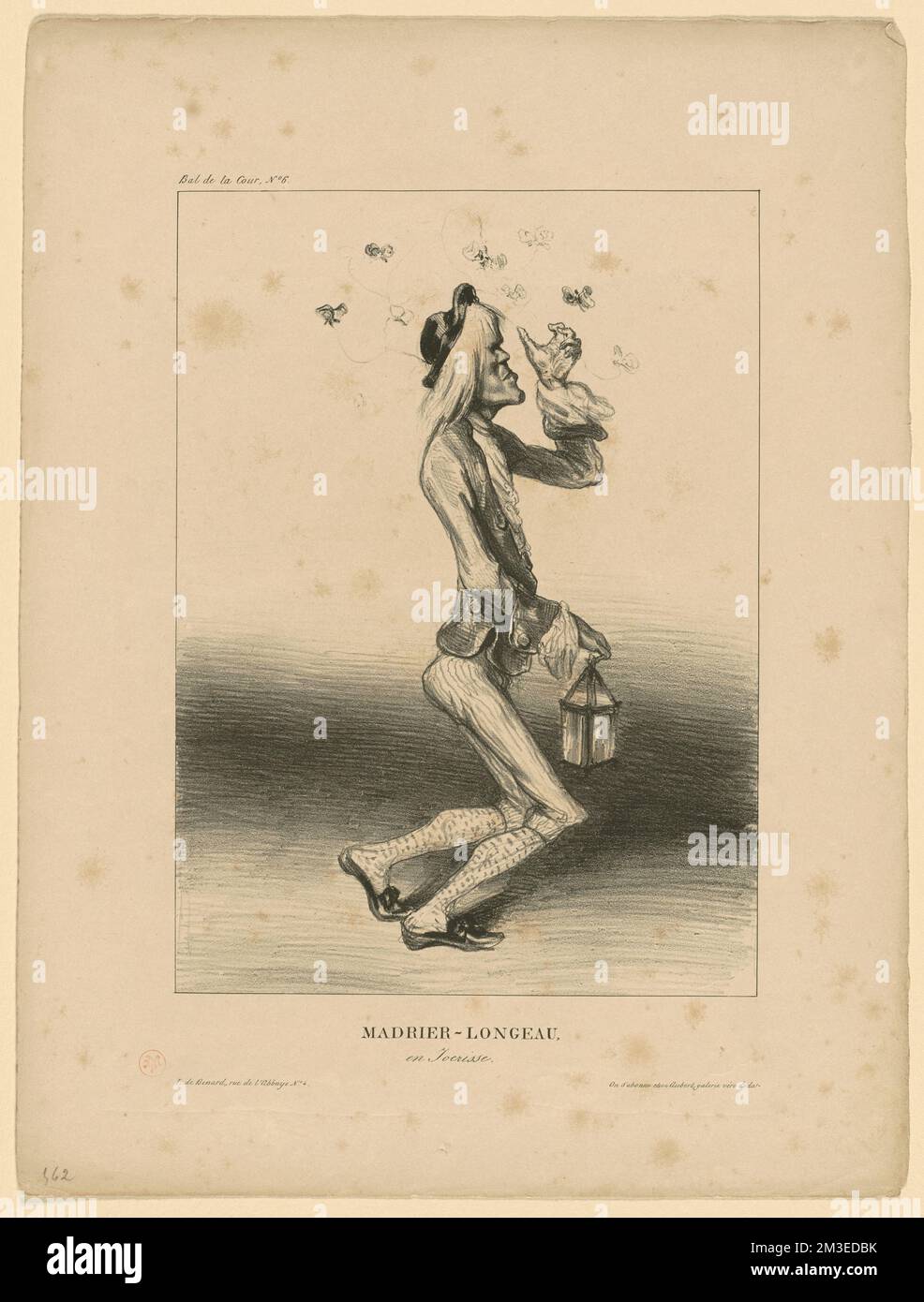Madier de Montjau en jocrisse , Richter, Anwälte, Politiker, Madier de Montjau, M. Joseph-Paulin, 1785-1865. Honoré Daumier (1808-1879). Lithografien Stockfoto