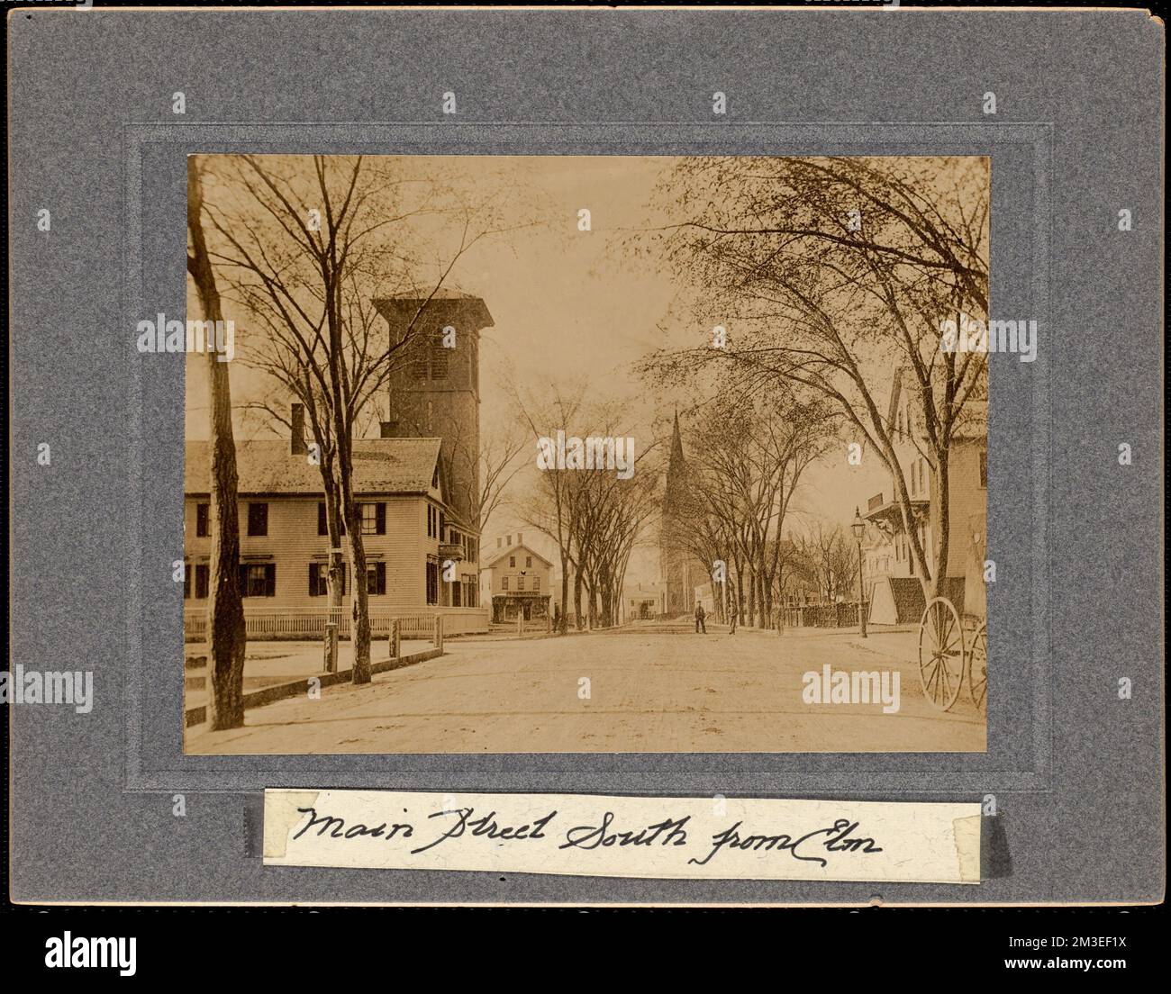 Hauptstraße südlich von Elm, Straßen, Brockton Public Library Archival Collection Stockfoto