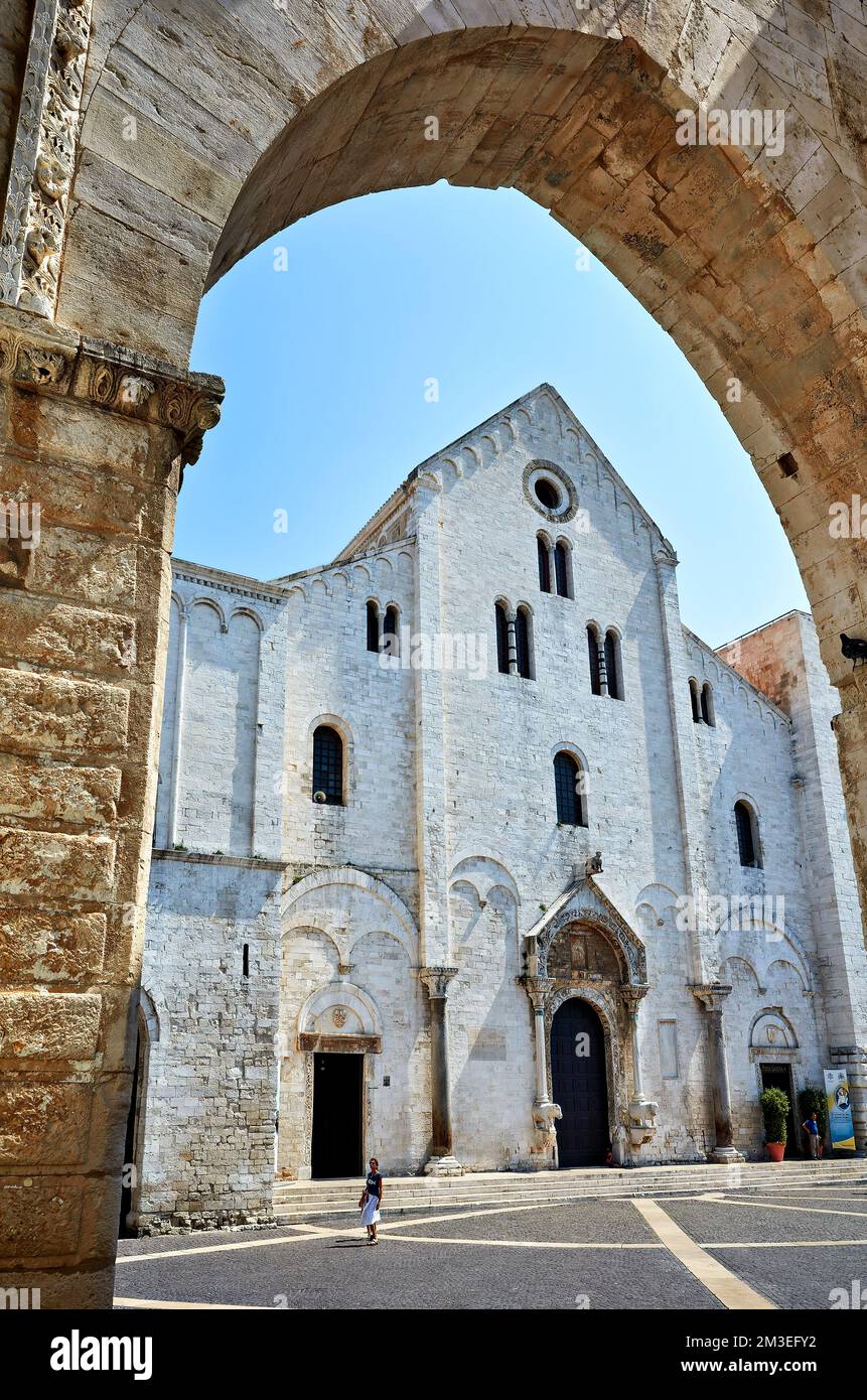 Apulien Apulien Italien. Bari. Die päpstliche Basilika des Heiligen Nikolaus Stockfoto