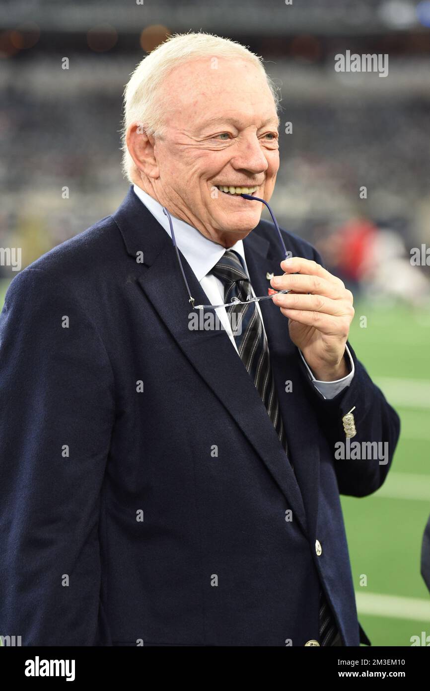 Eigentümer, Präsident und Geschäftsführer der Dallas Cowboys vor dem NFL Football Game zwischen den Houston Texans und dem Dallas Cowb Stockfoto