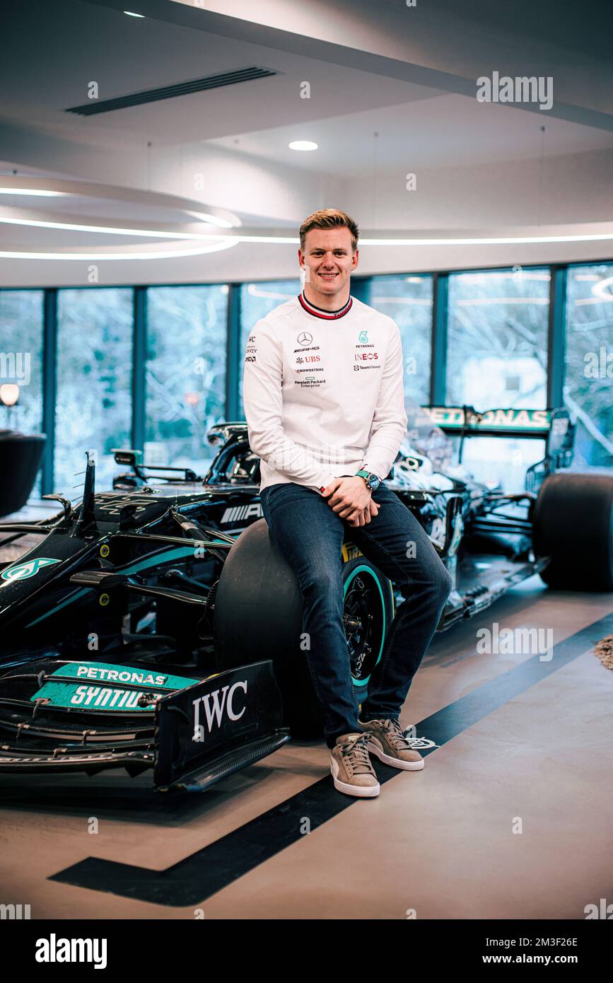 Mercedes-AMG PETRONAS F1 Team unterzeichnet Mick Schumacher als Reserve Driver NUR für 2023 LEITARTIKEL! Copyright: Mercedes-Benz AG über Fufa61 Stockfoto