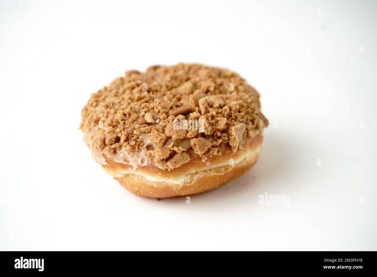 Keksbutter Donut/Donut isoliert auf weißem Hintergrund Stockfoto