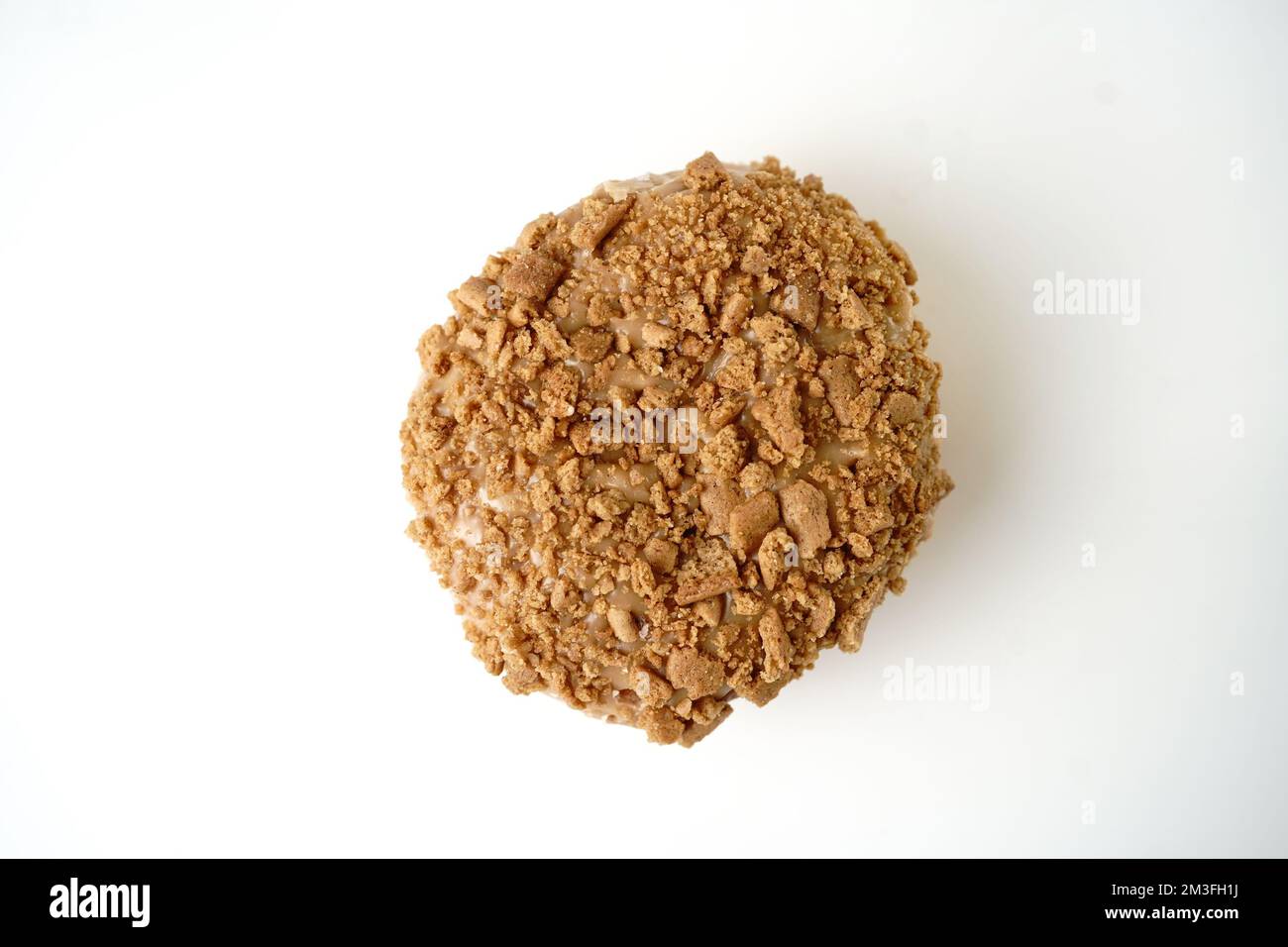 Keksbutter Donut/Donut isoliert auf weißem Hintergrund Stockfoto